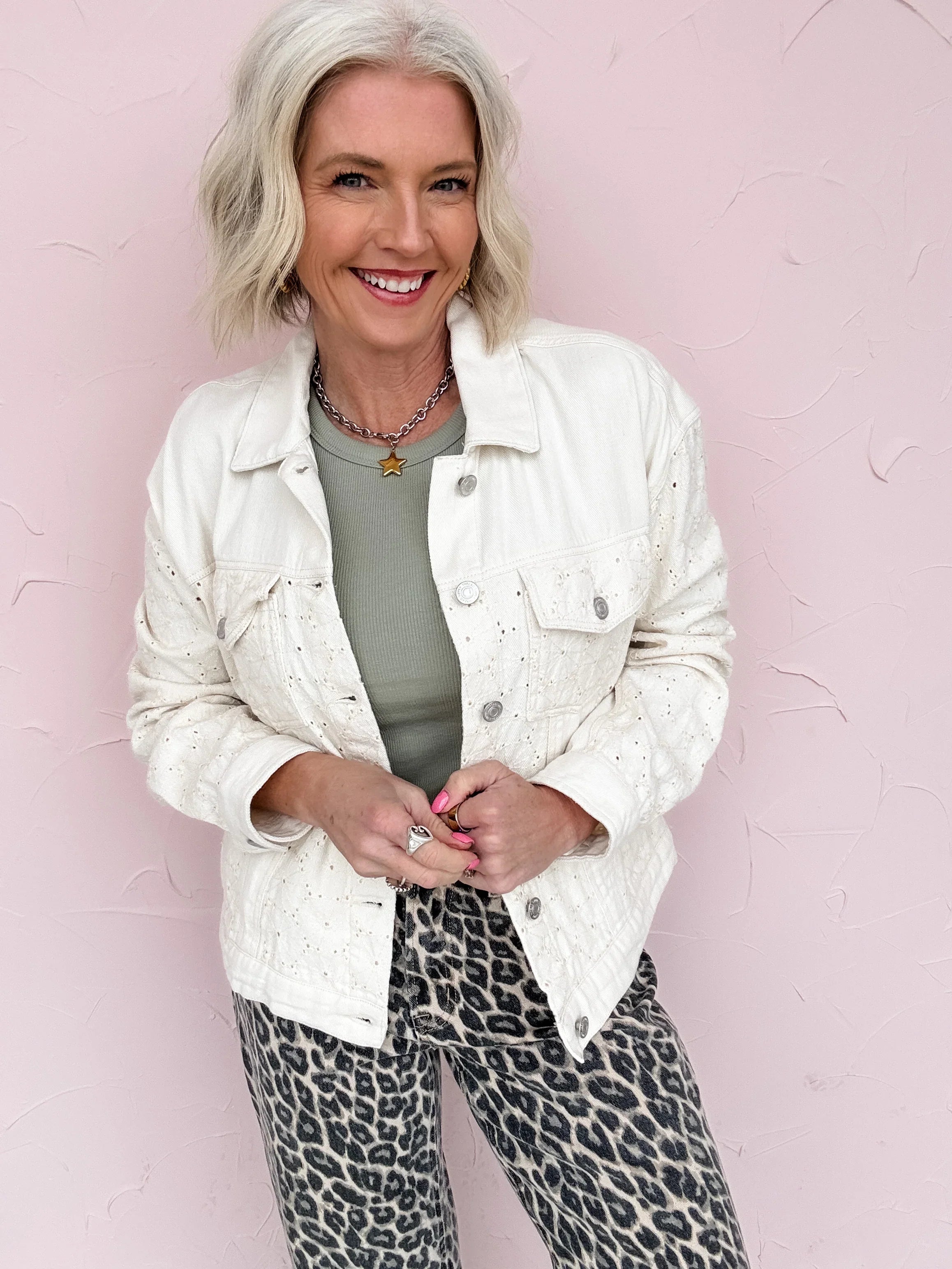 Everyday Eyelet Jacket