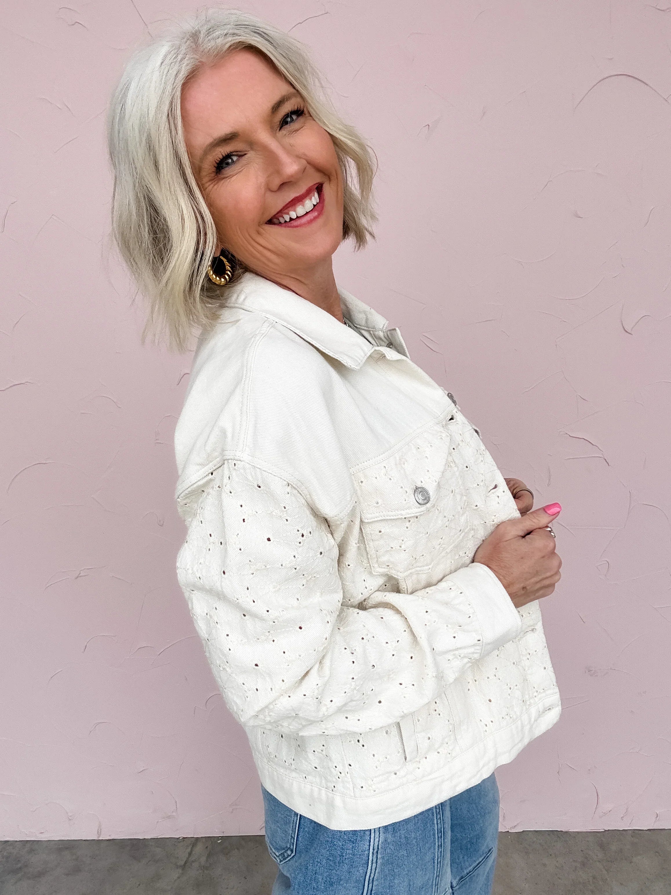 Everyday Eyelet Jacket