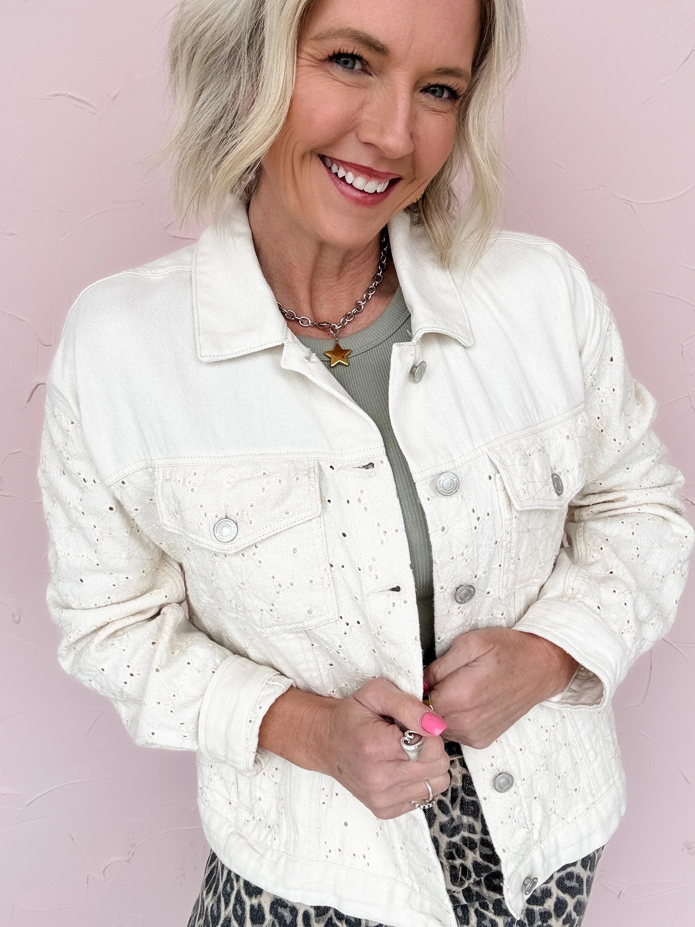 Everyday Eyelet Jacket