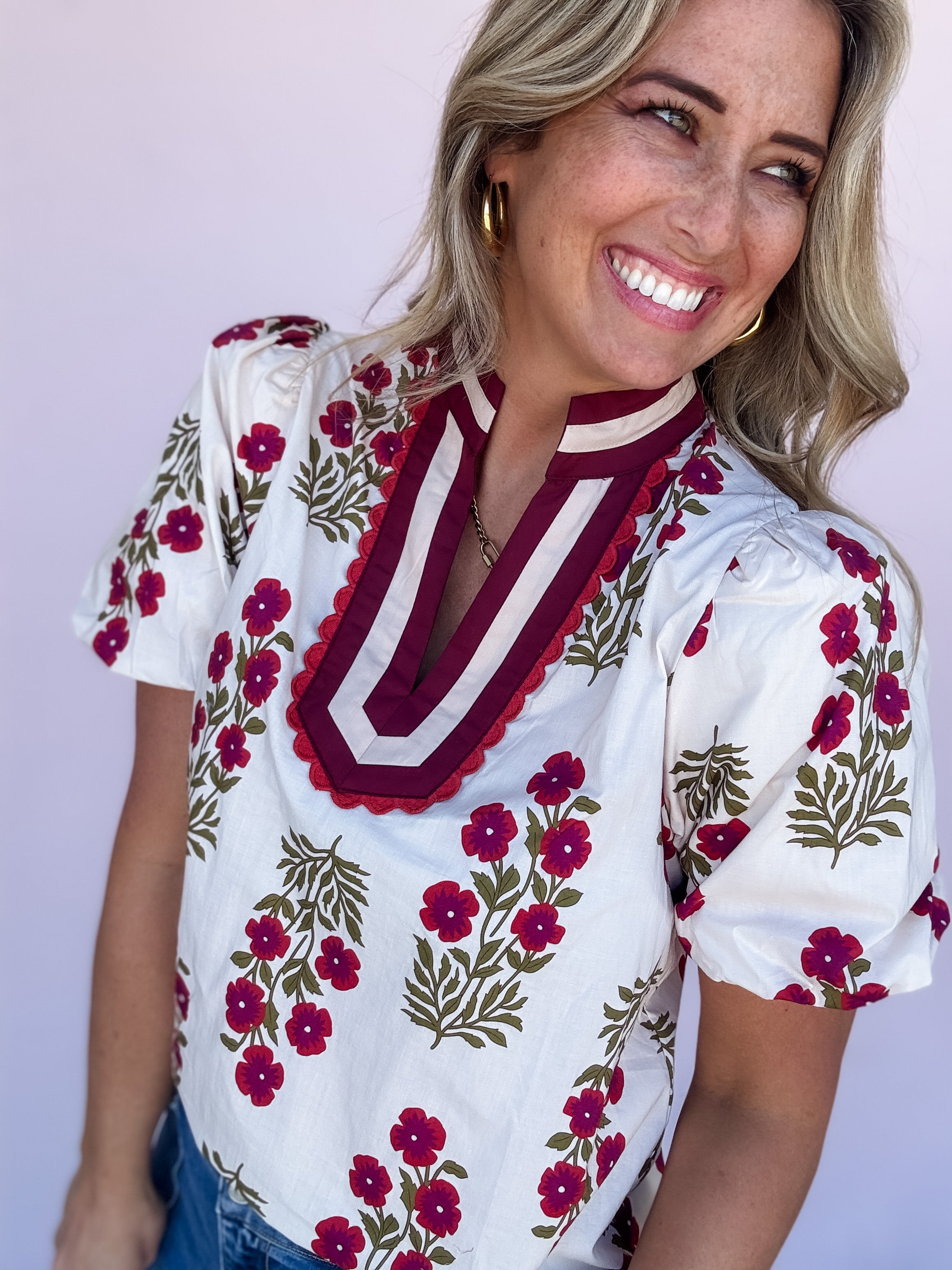 Bold Intentions Floral Top