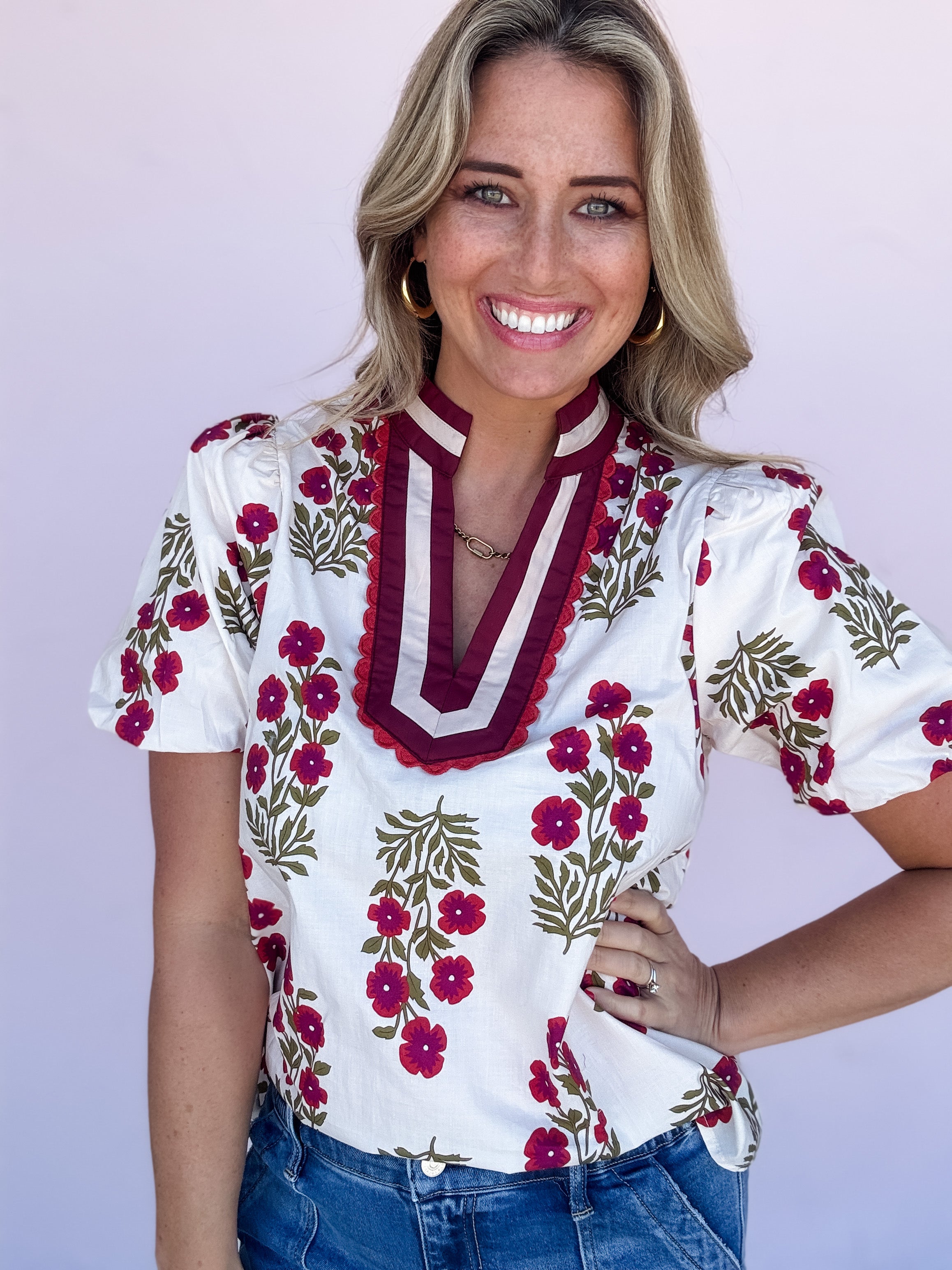 Bold Intentions Floral Top