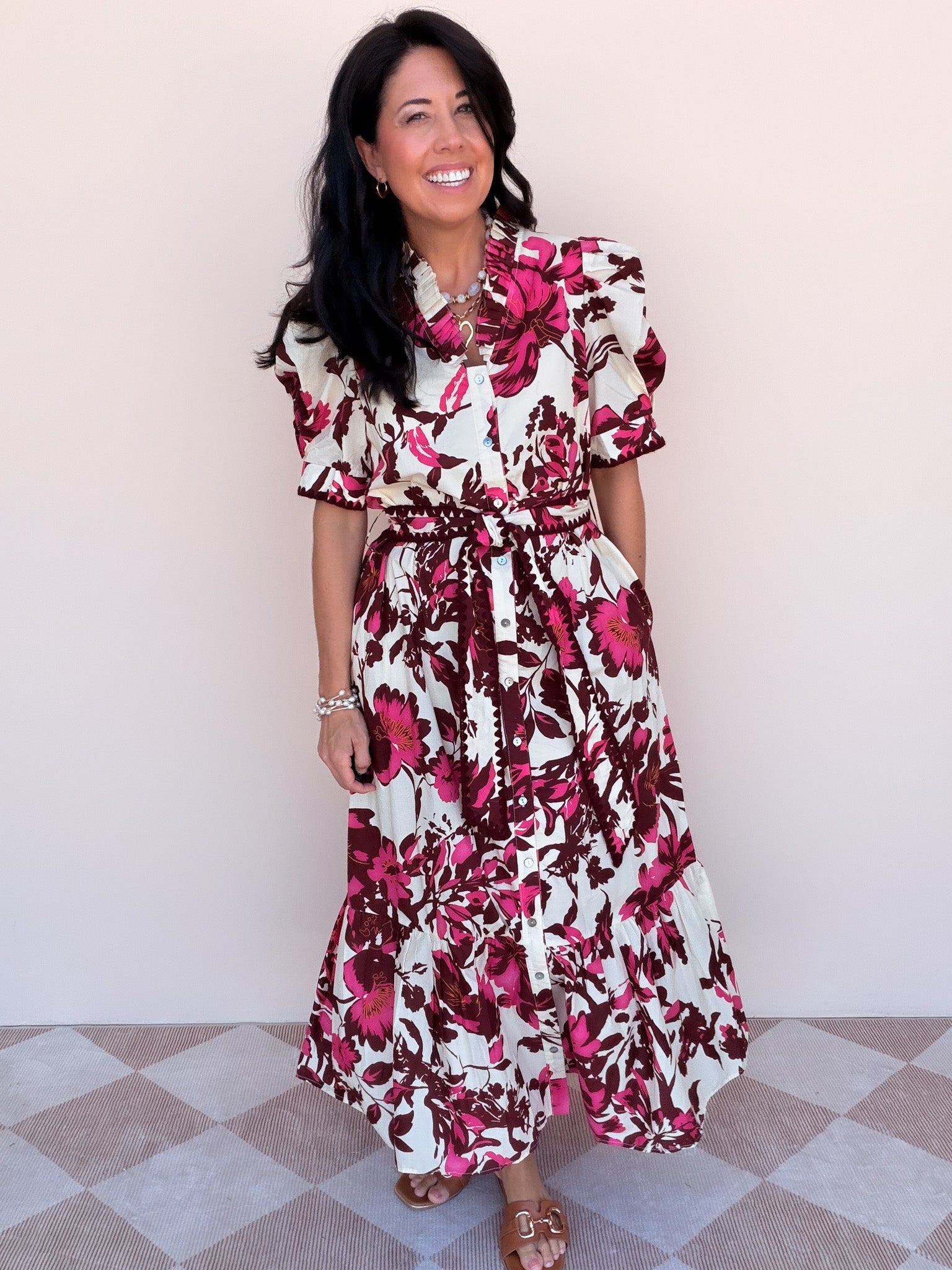 Sable Rose Dress | Wine