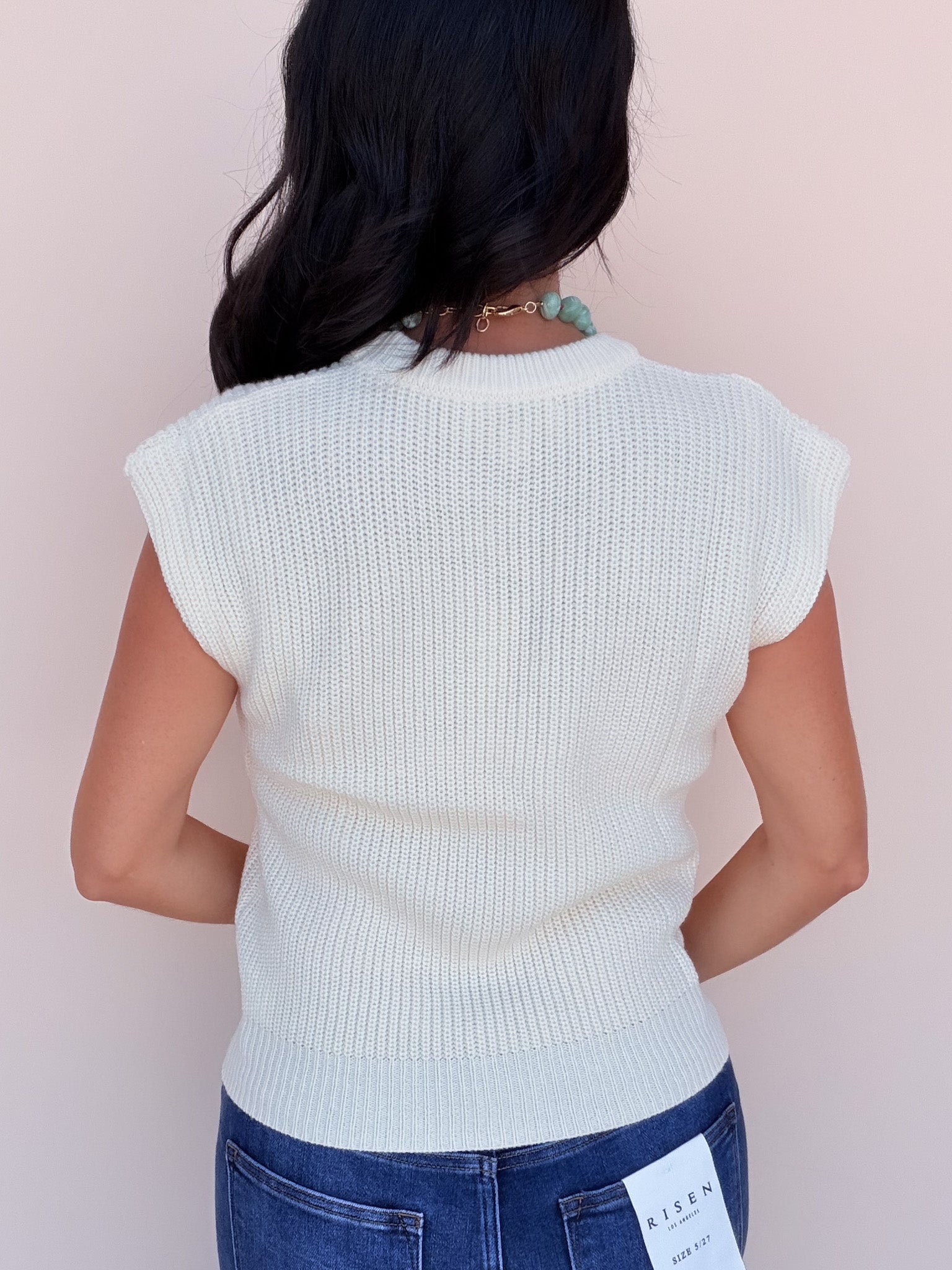 Macy Knit Top | Ecru