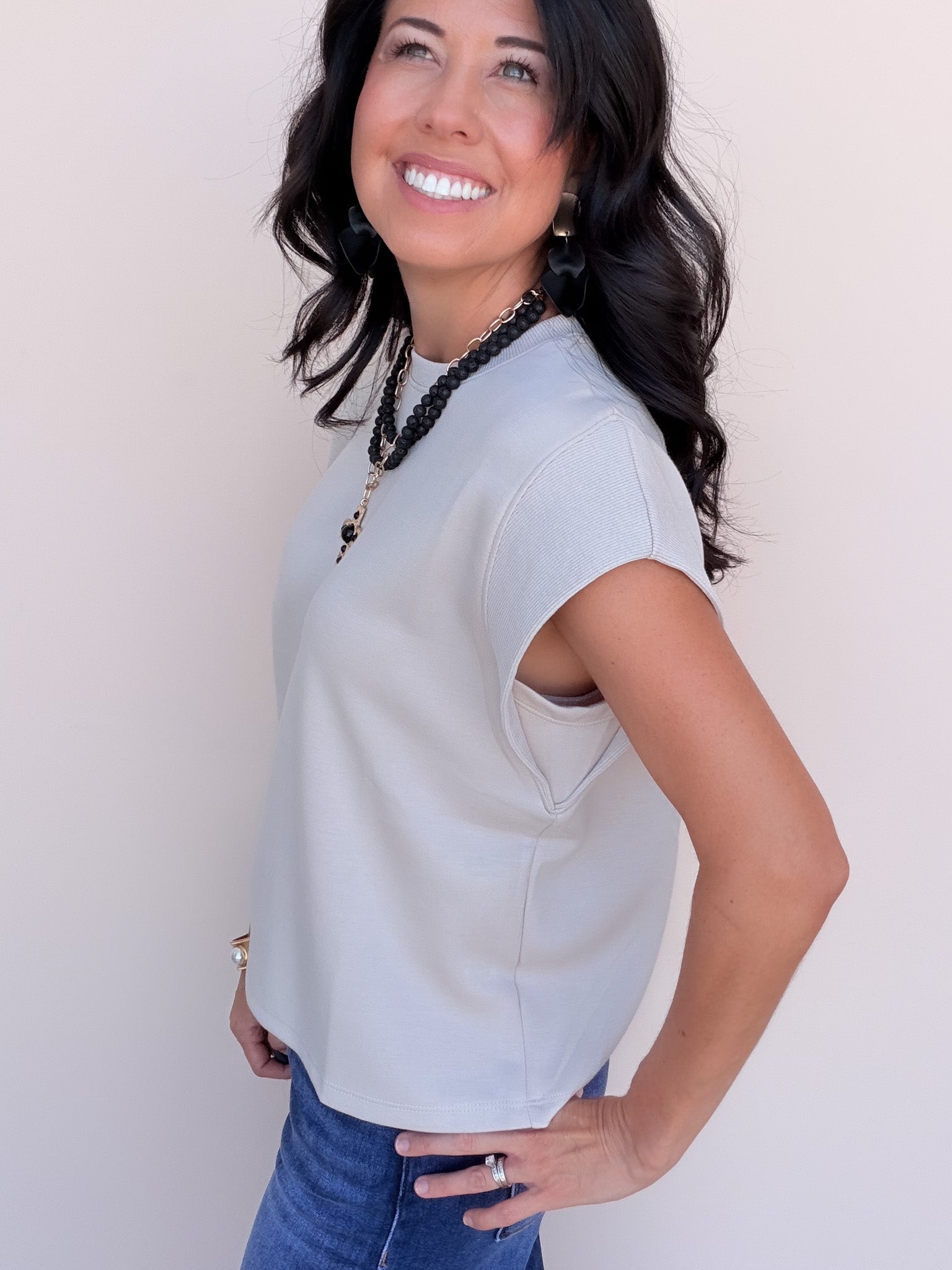 Kelly Coast Top | Almond