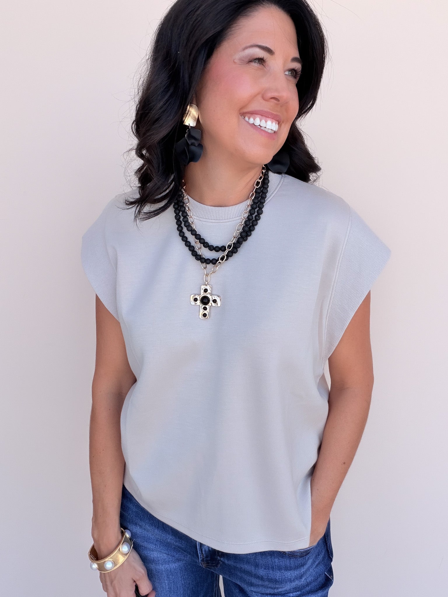 Kelly Coast Top | Almond