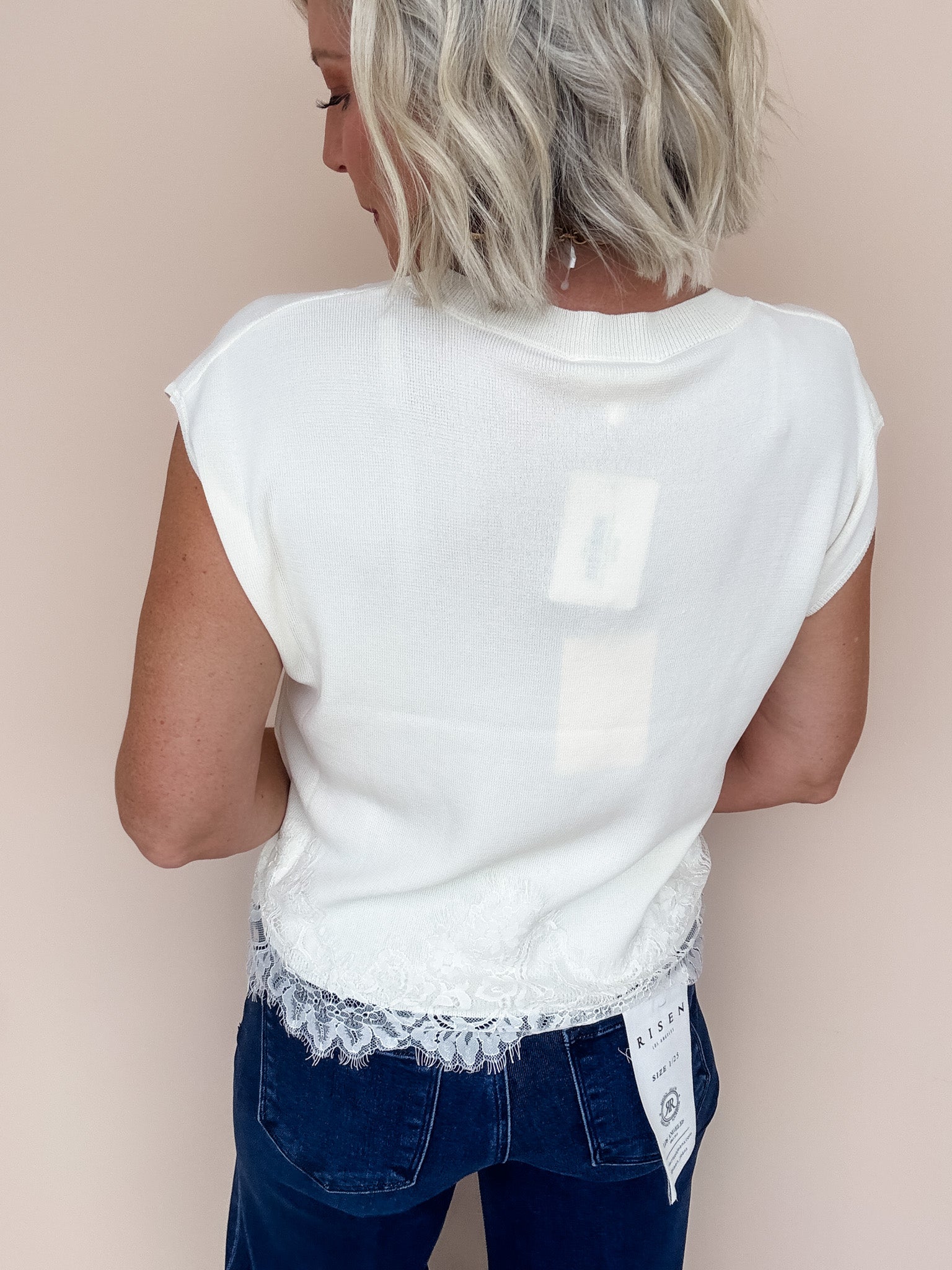 Pretty Edge Top | Cream