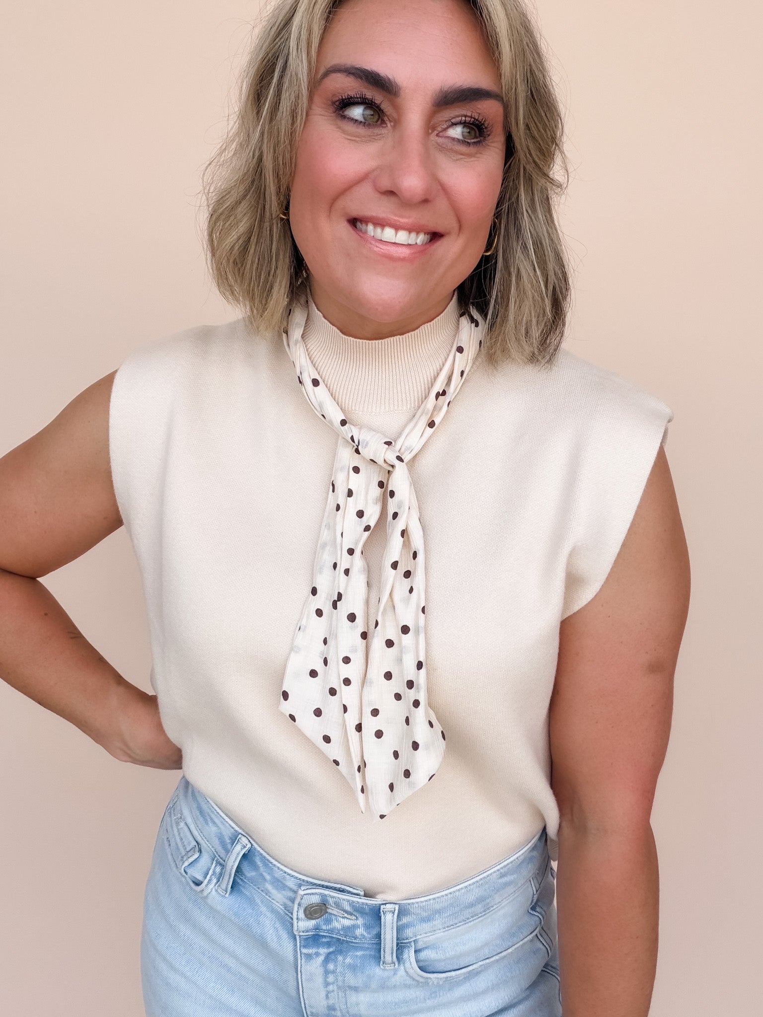 Tied Together Knit Top | Ecru