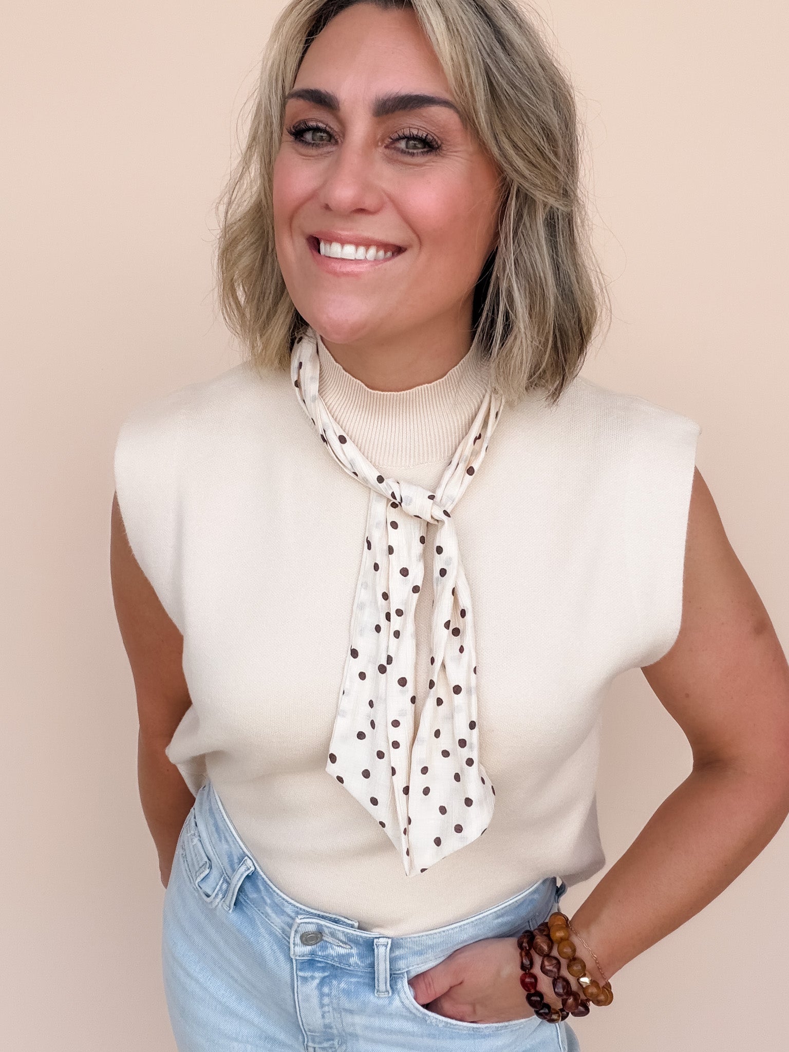 Tied Together Knit Top | Ecru