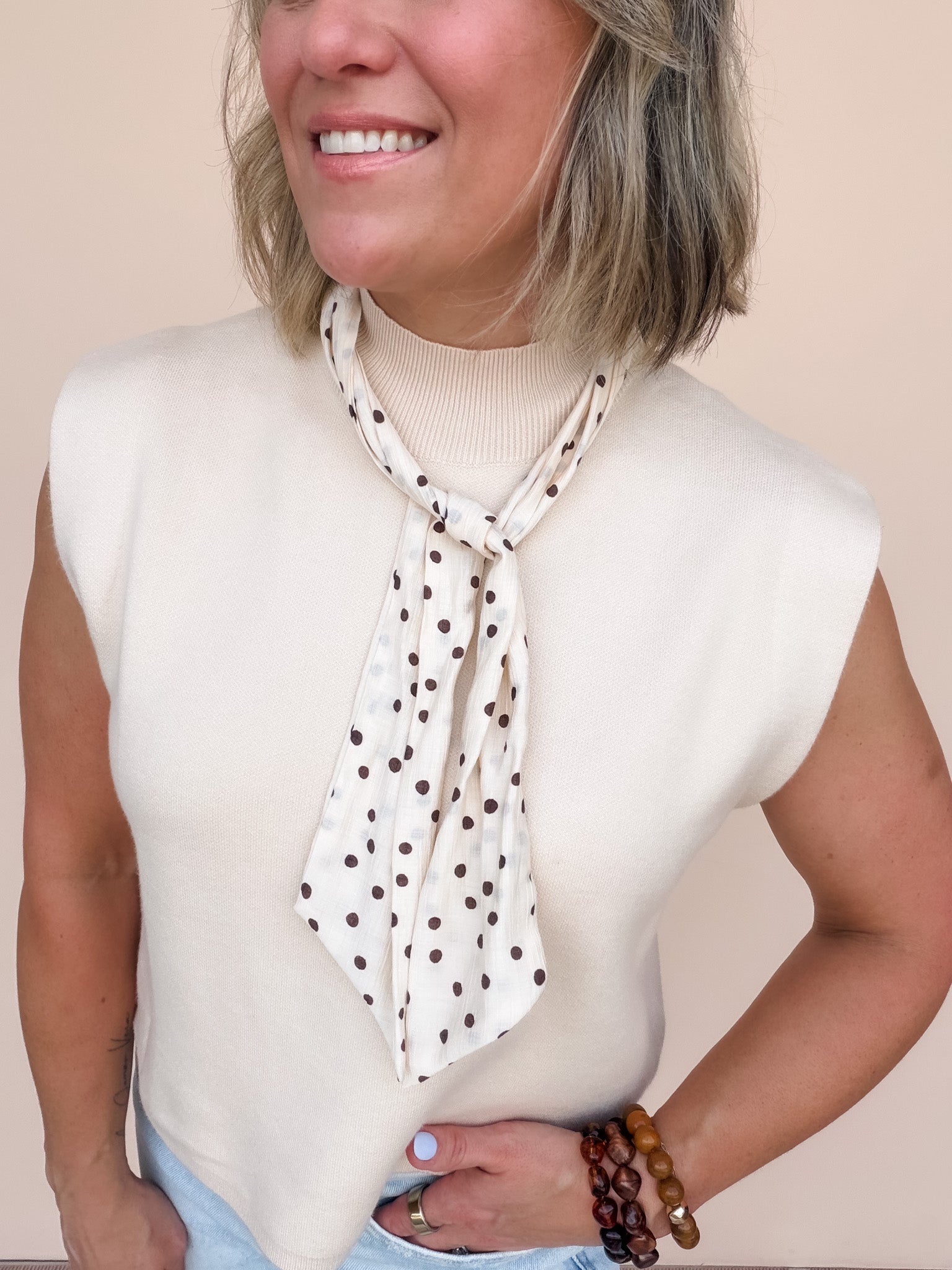 Tied Together Knit Top | Ecru