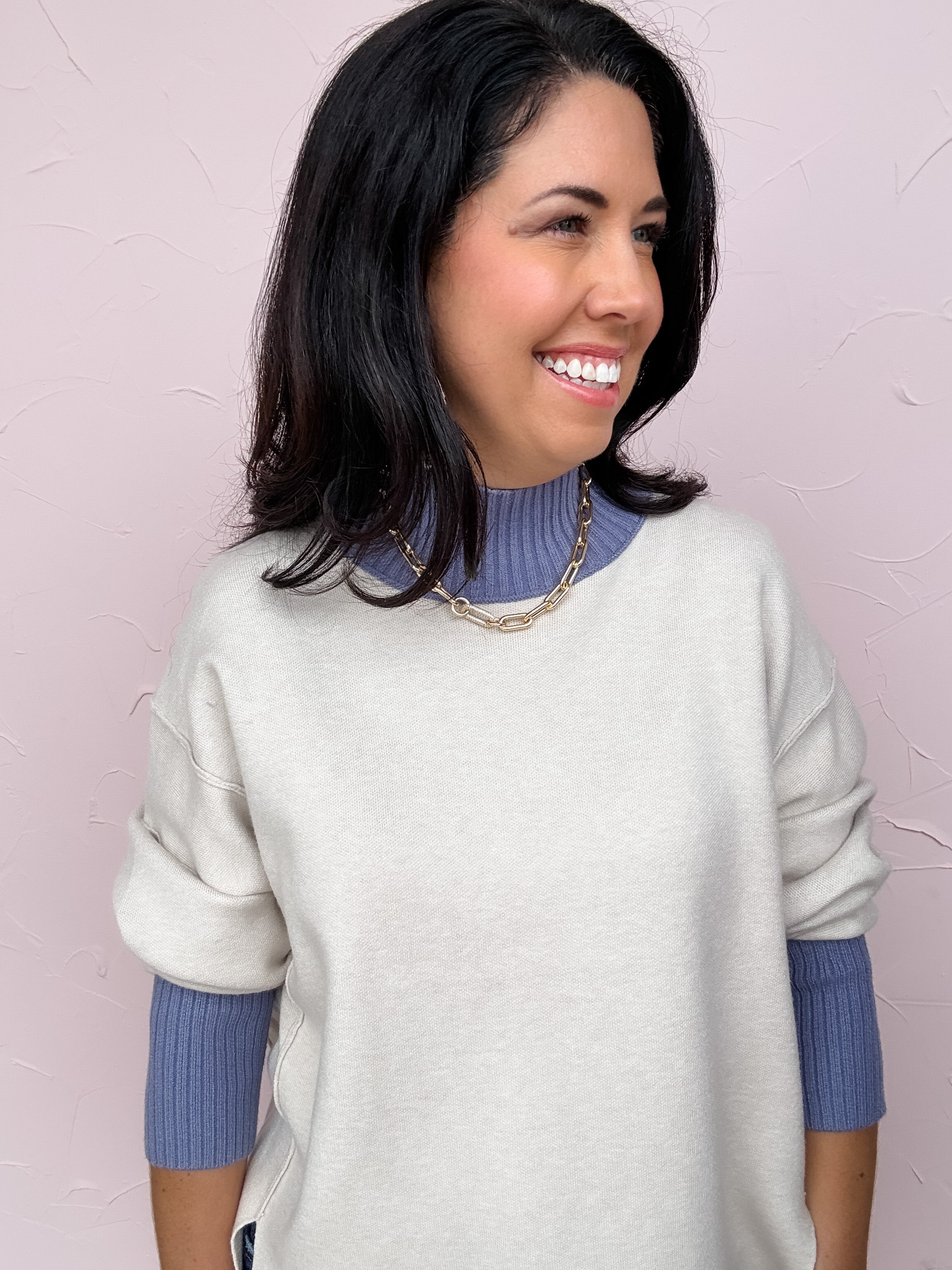 Winterport Layered Knit Top