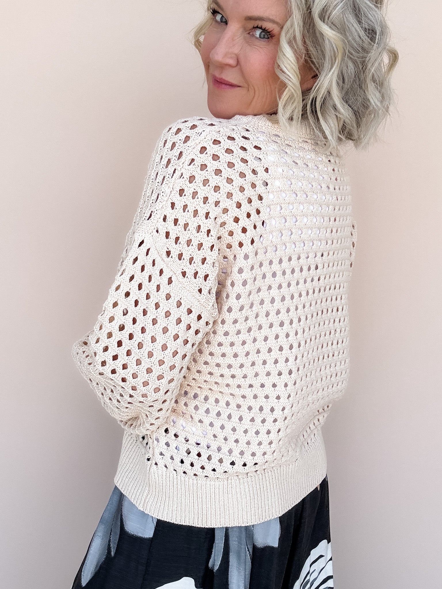 Sundown Weave Top | Cream