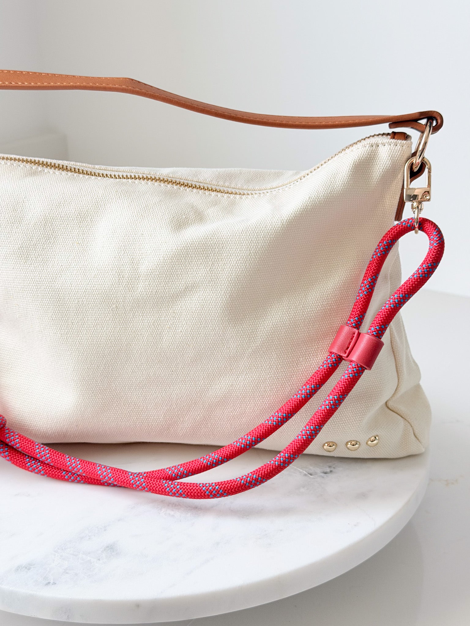 Cosette Canvas Shoulder Bag | Cream
