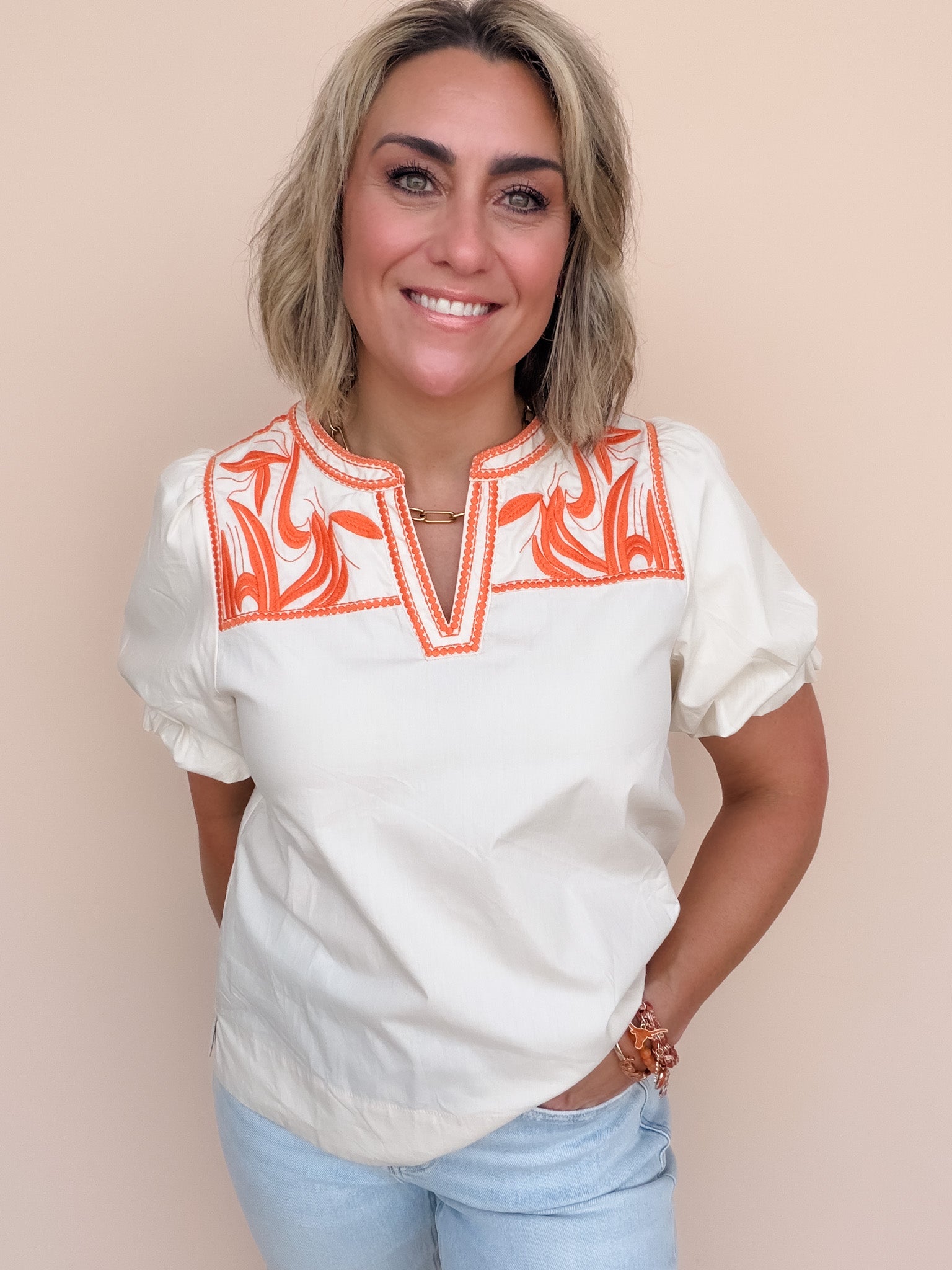 Signature Stitch Top