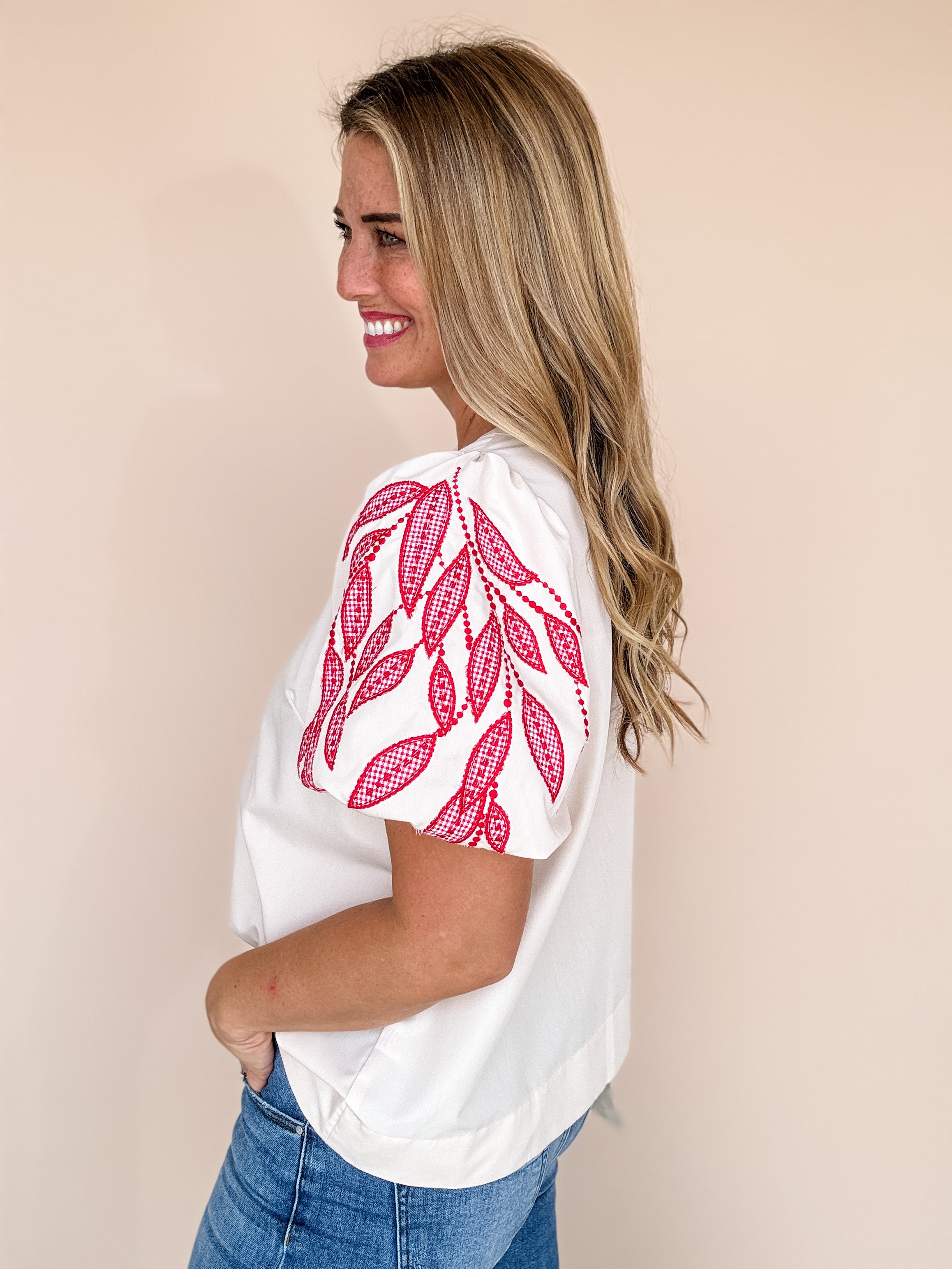 Crimson Garden Top