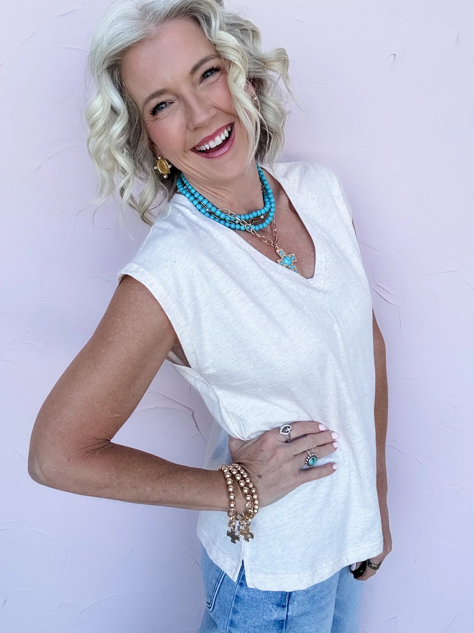 Romy V-Neck Tee