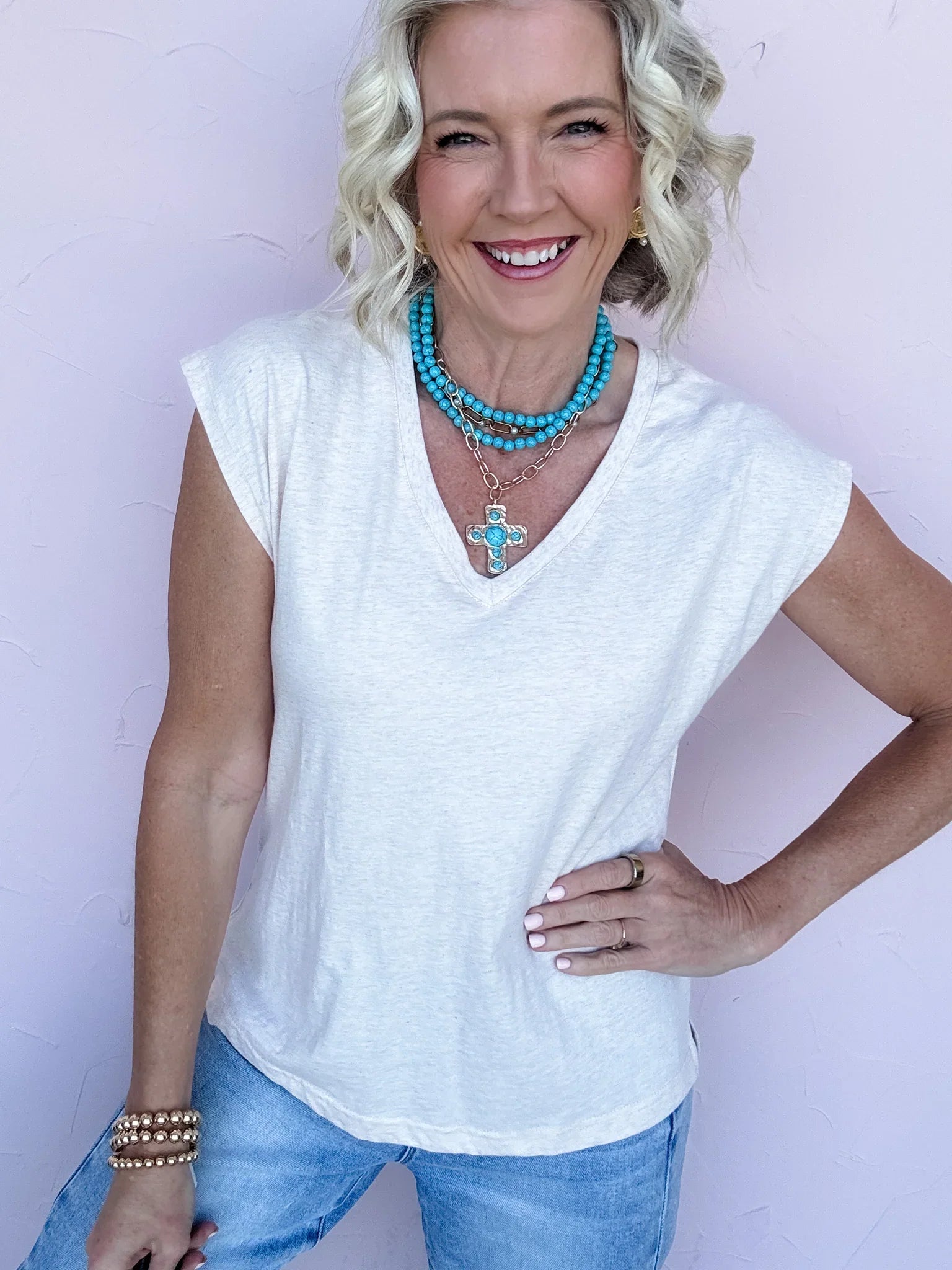 Romy V-Neck Tee