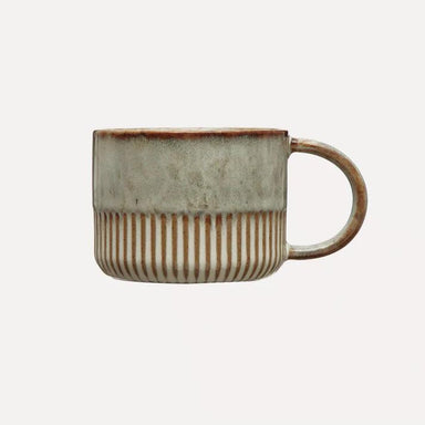 Crimped Bottom Stoneware Mug - Vintage Soul