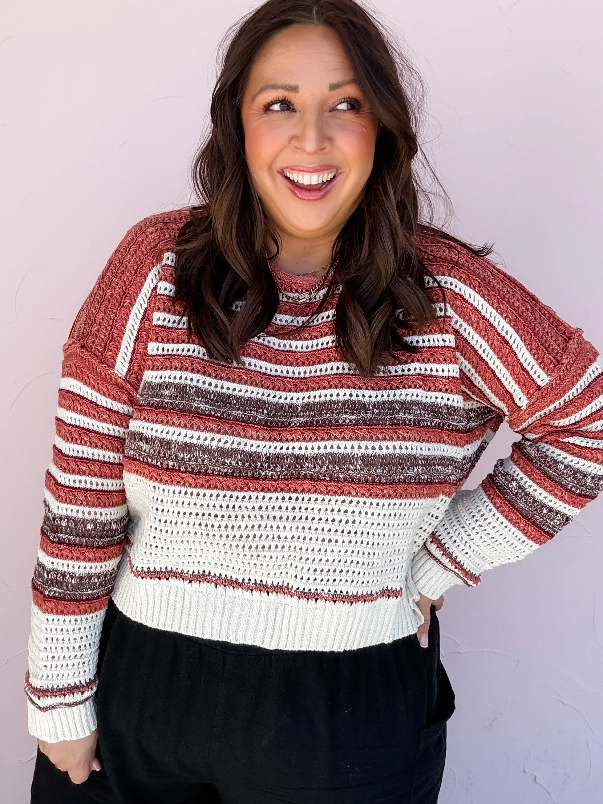 Canyon Stripe Knit Top