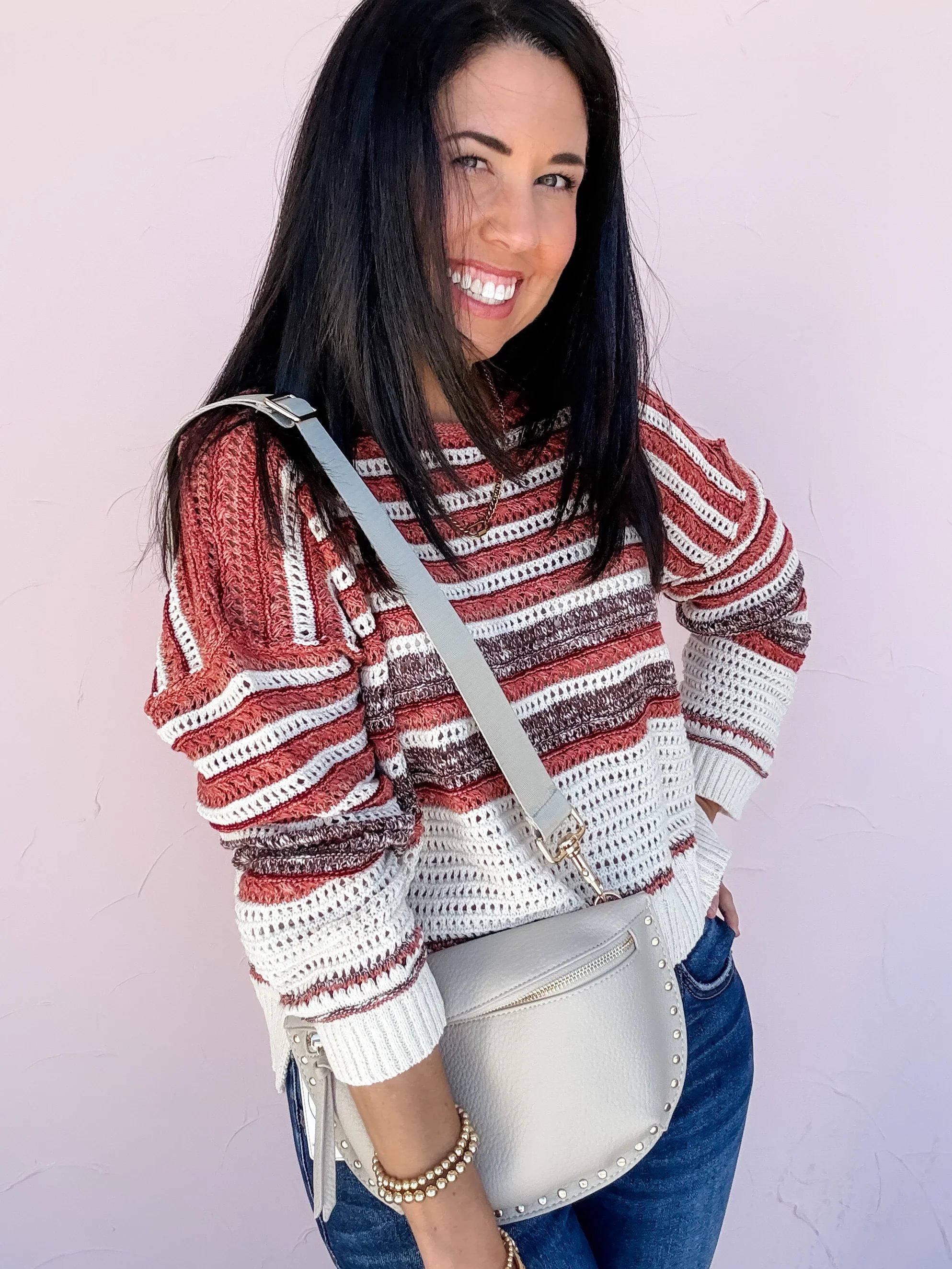 Canyon Stripe Knit Top