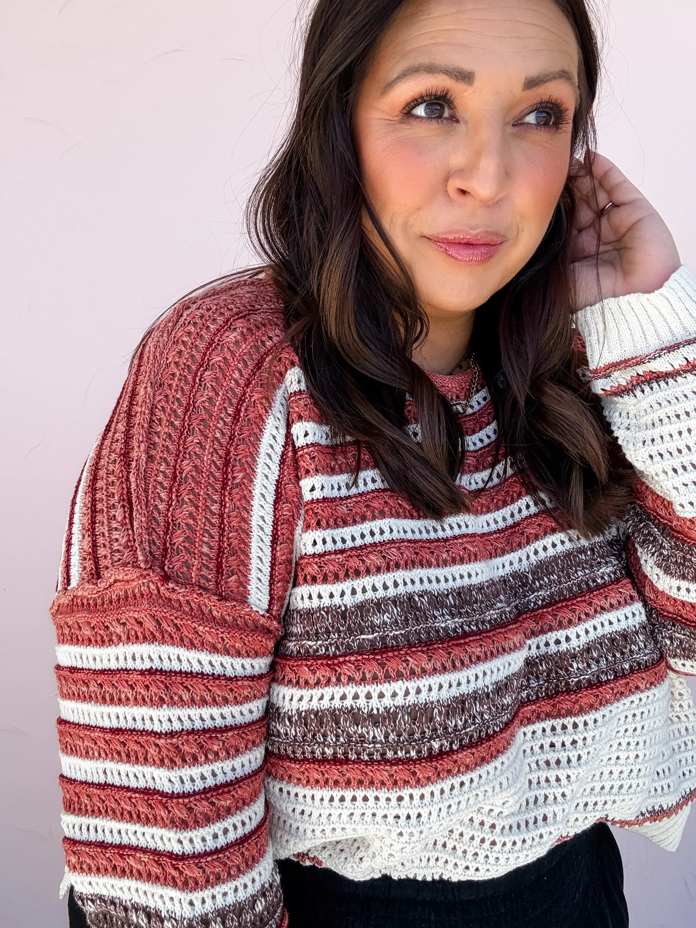 Canyon Stripe Knit Top