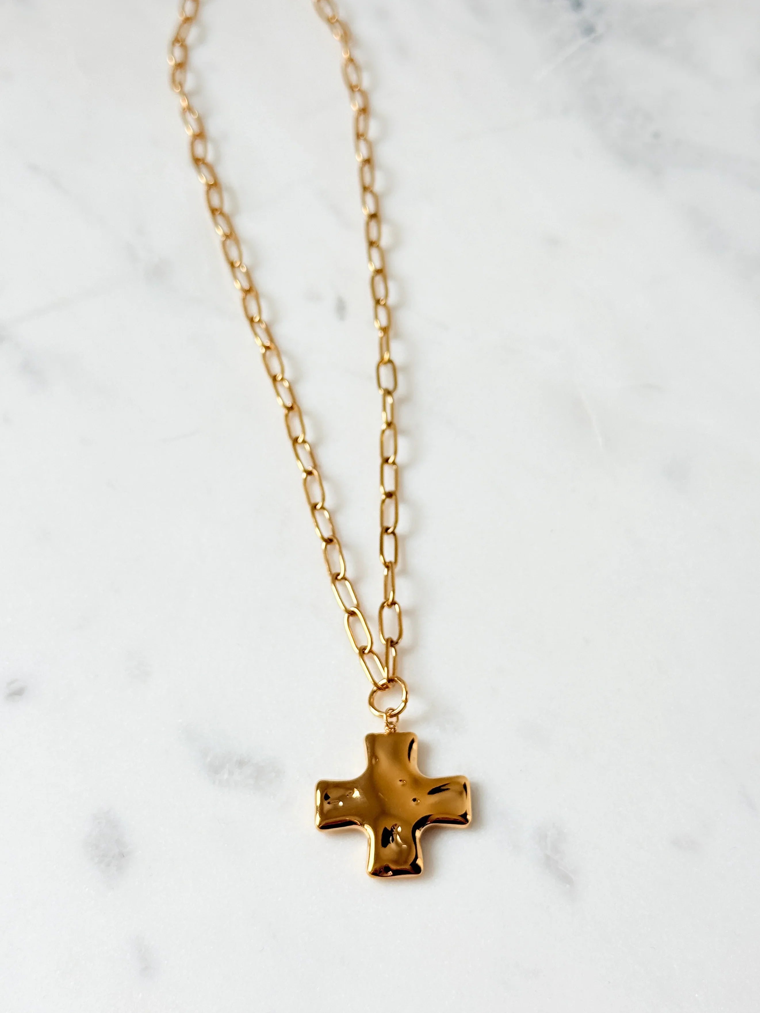 Modern Revival Cross Necklace