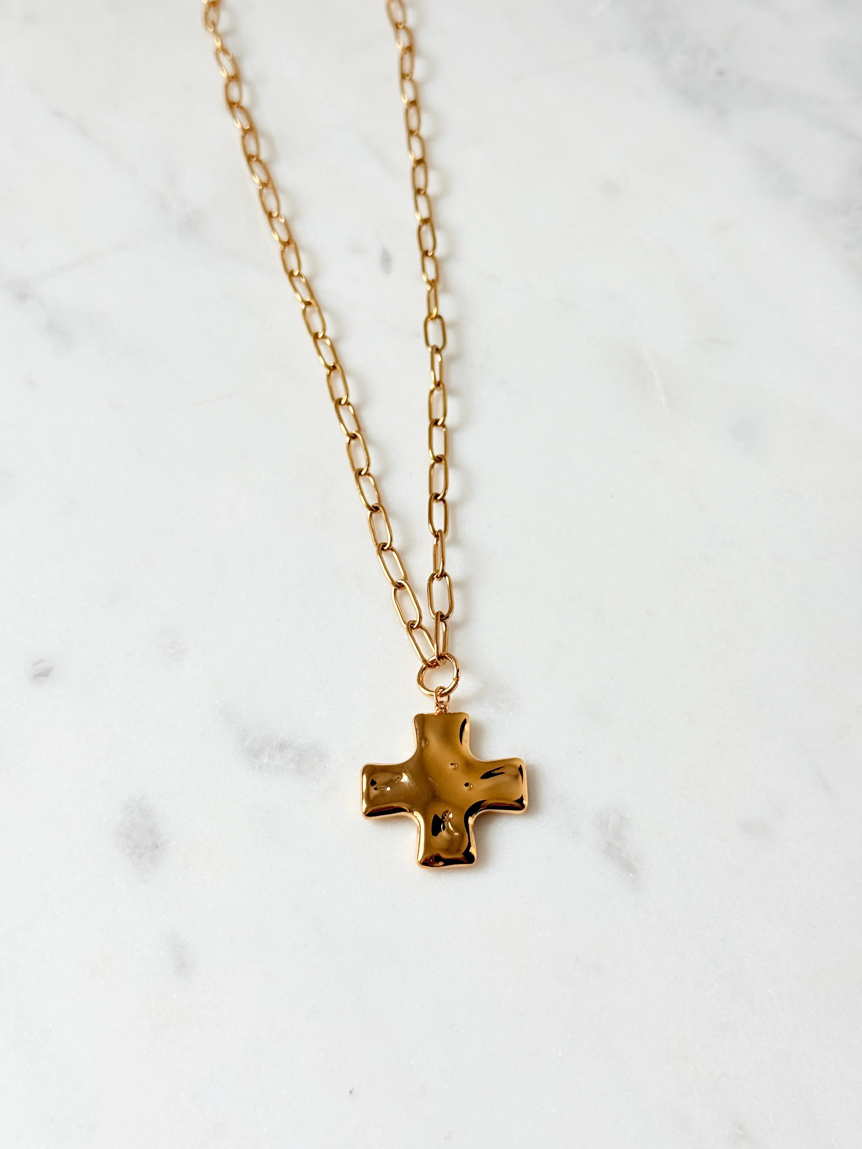 Modern Revival Cross Necklace