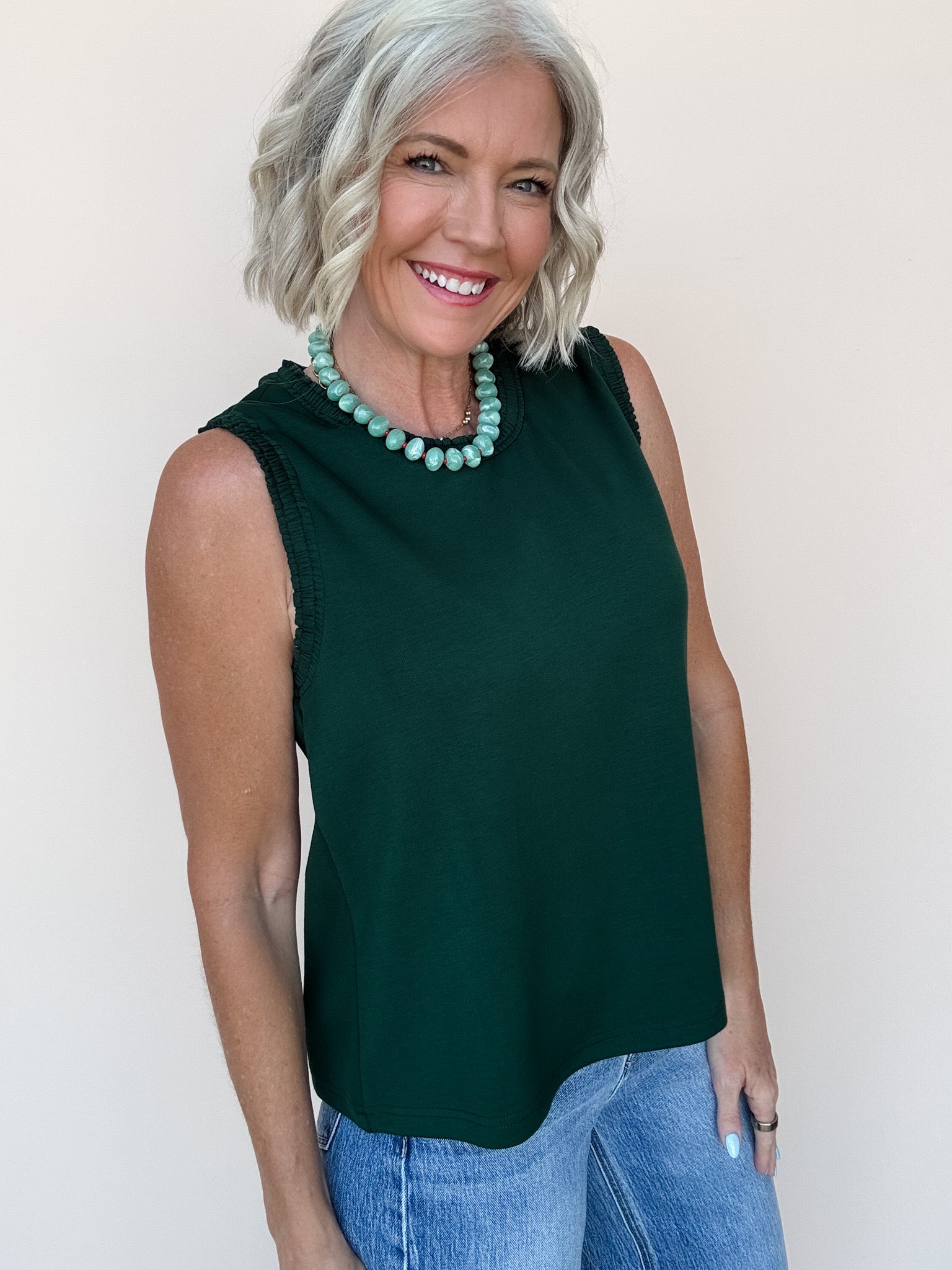 Small Town Saturday Tank | Green