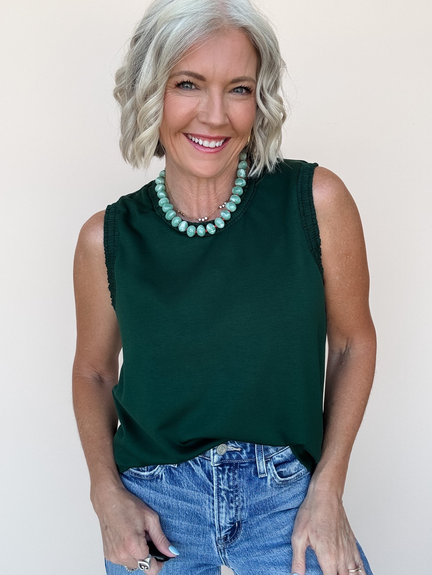 Small Town Saturday Tank | Green