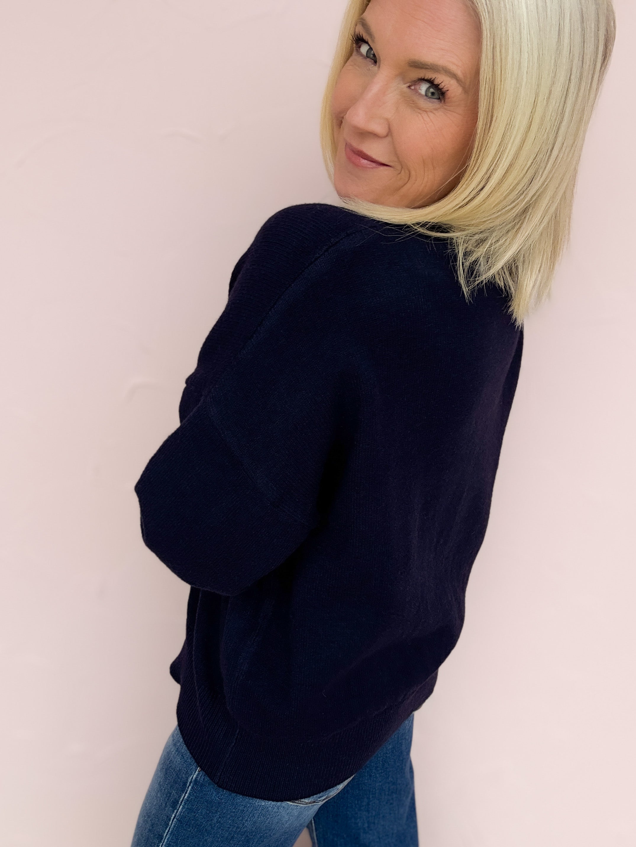 Midnight Cabin Knit Sweater