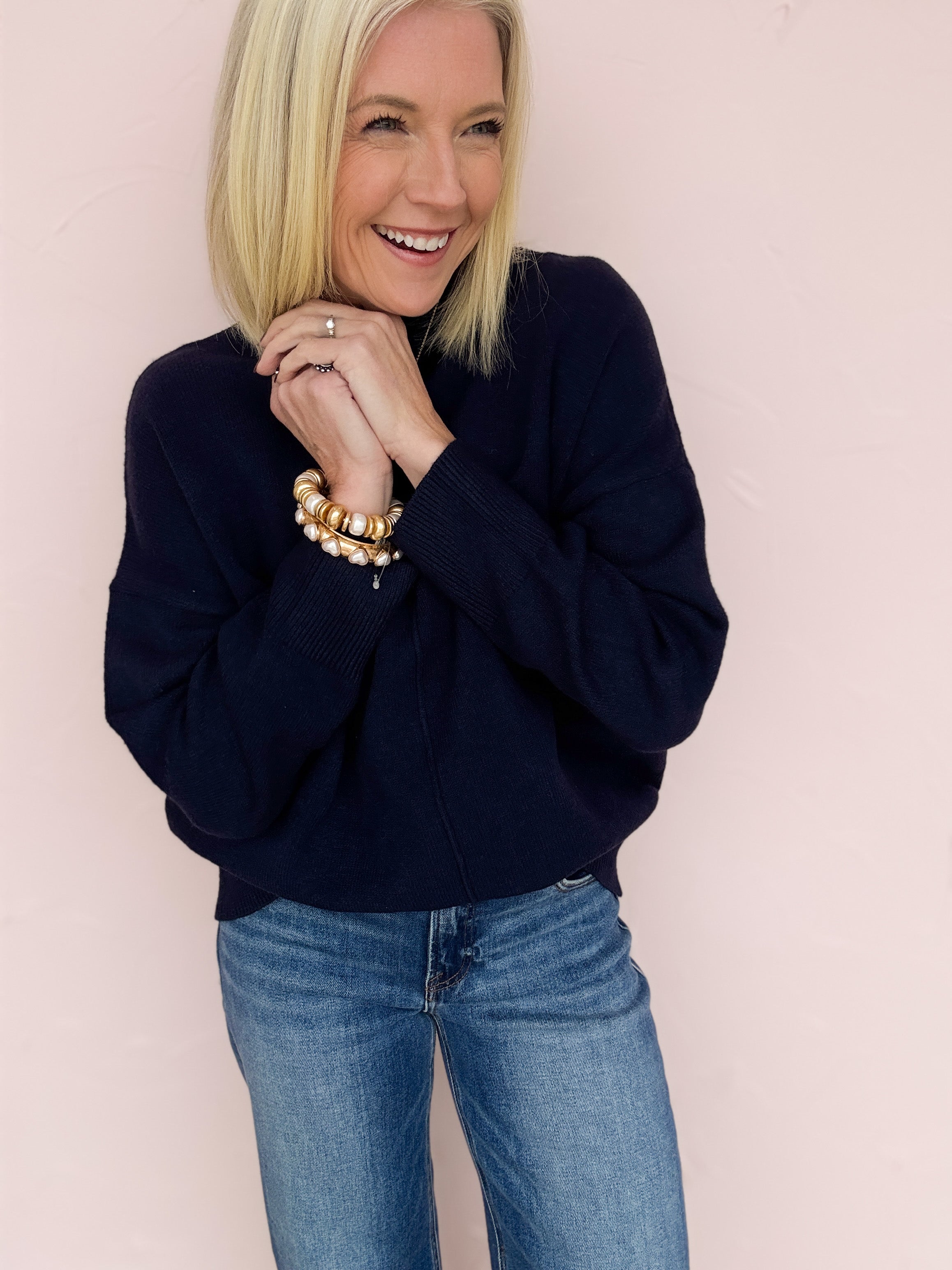 Midnight Cabin Knit Sweater