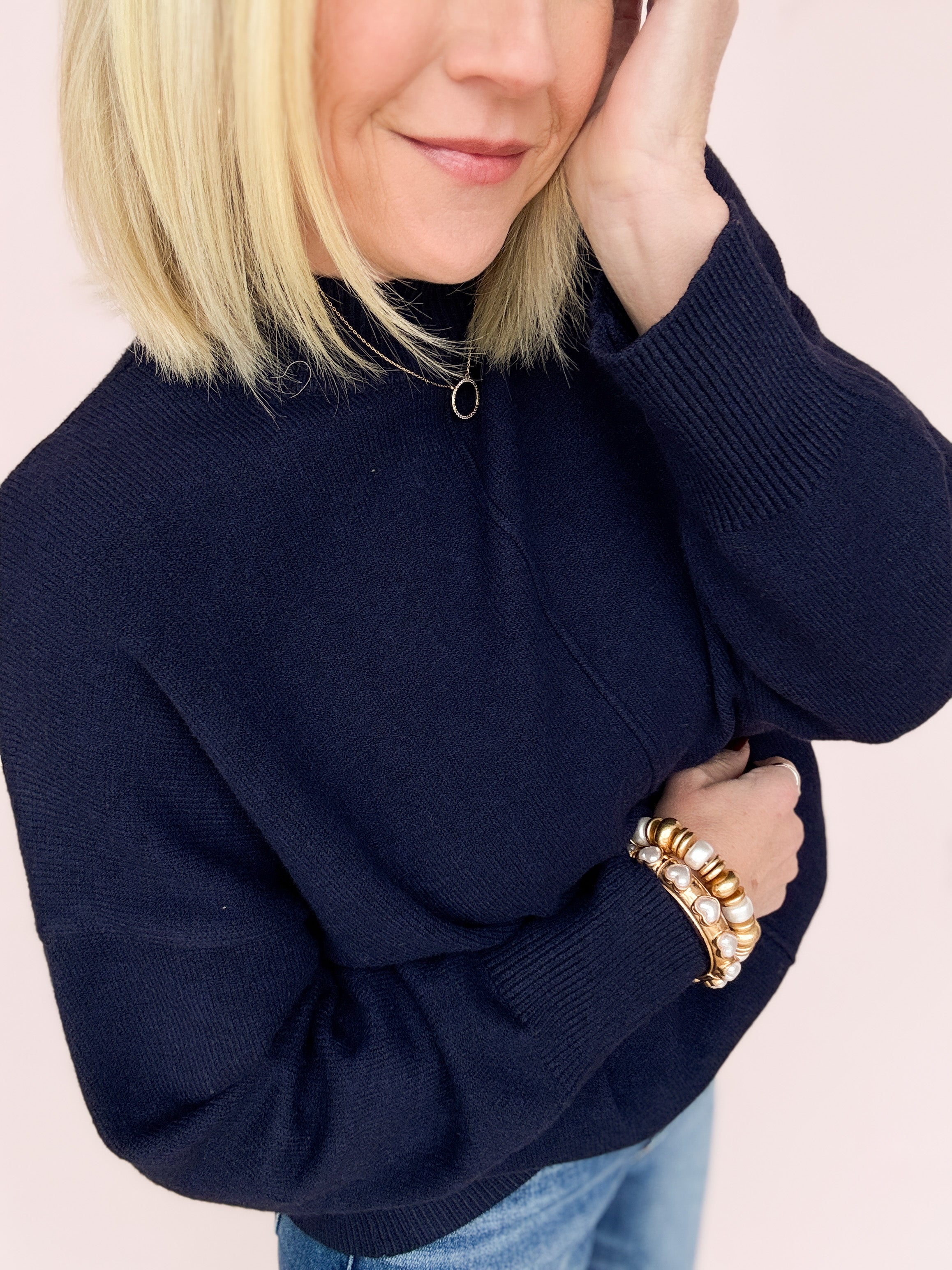 Midnight Cabin Knit Sweater