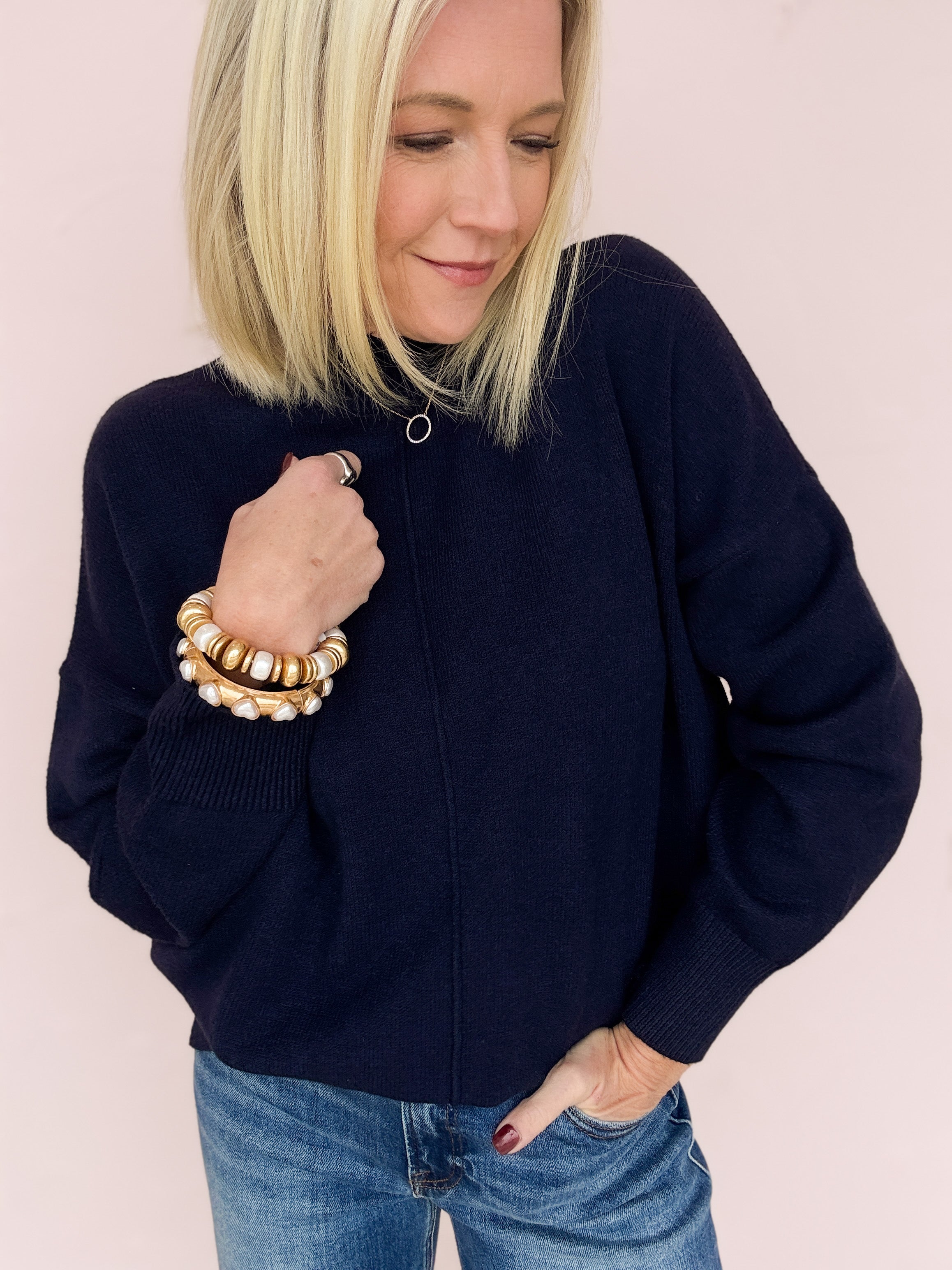 Midnight Cabin Knit Sweater