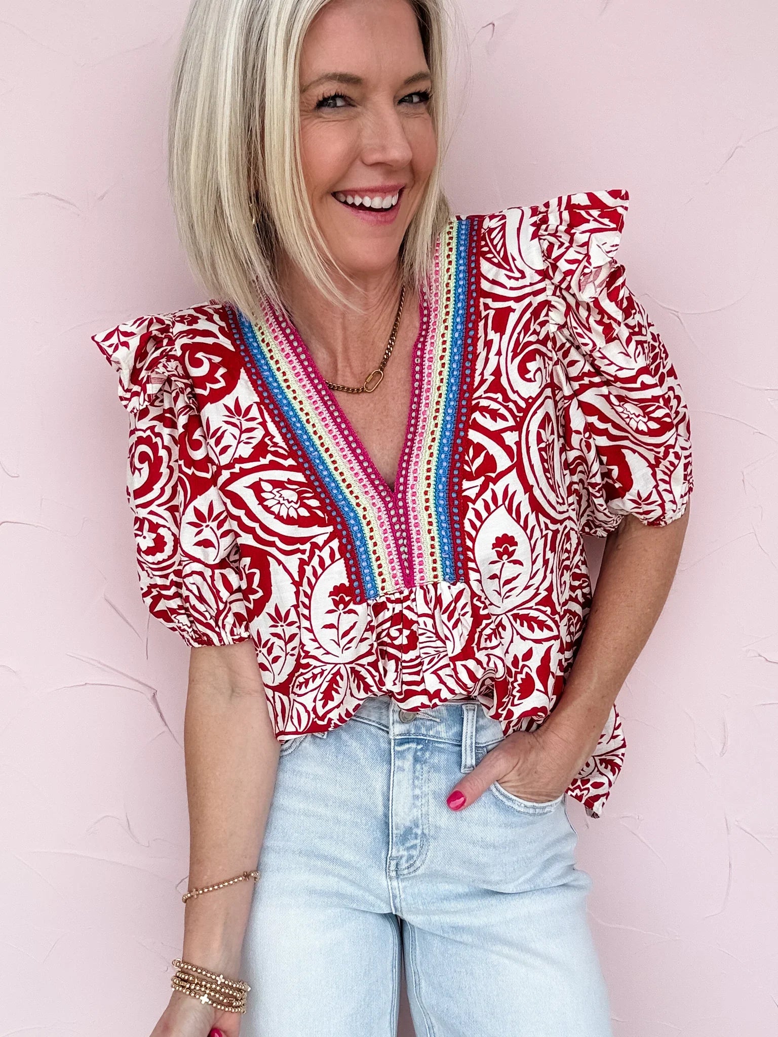 Threaded Romance Top - 30% Off