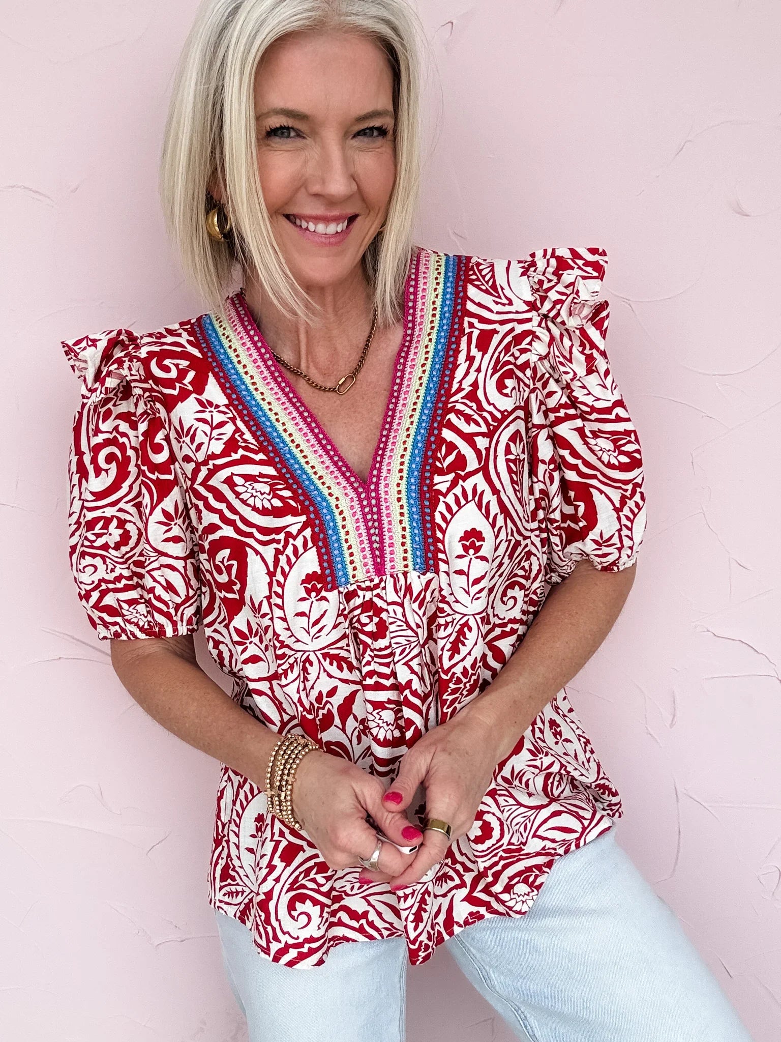 Threaded Romance Top - 30% Off