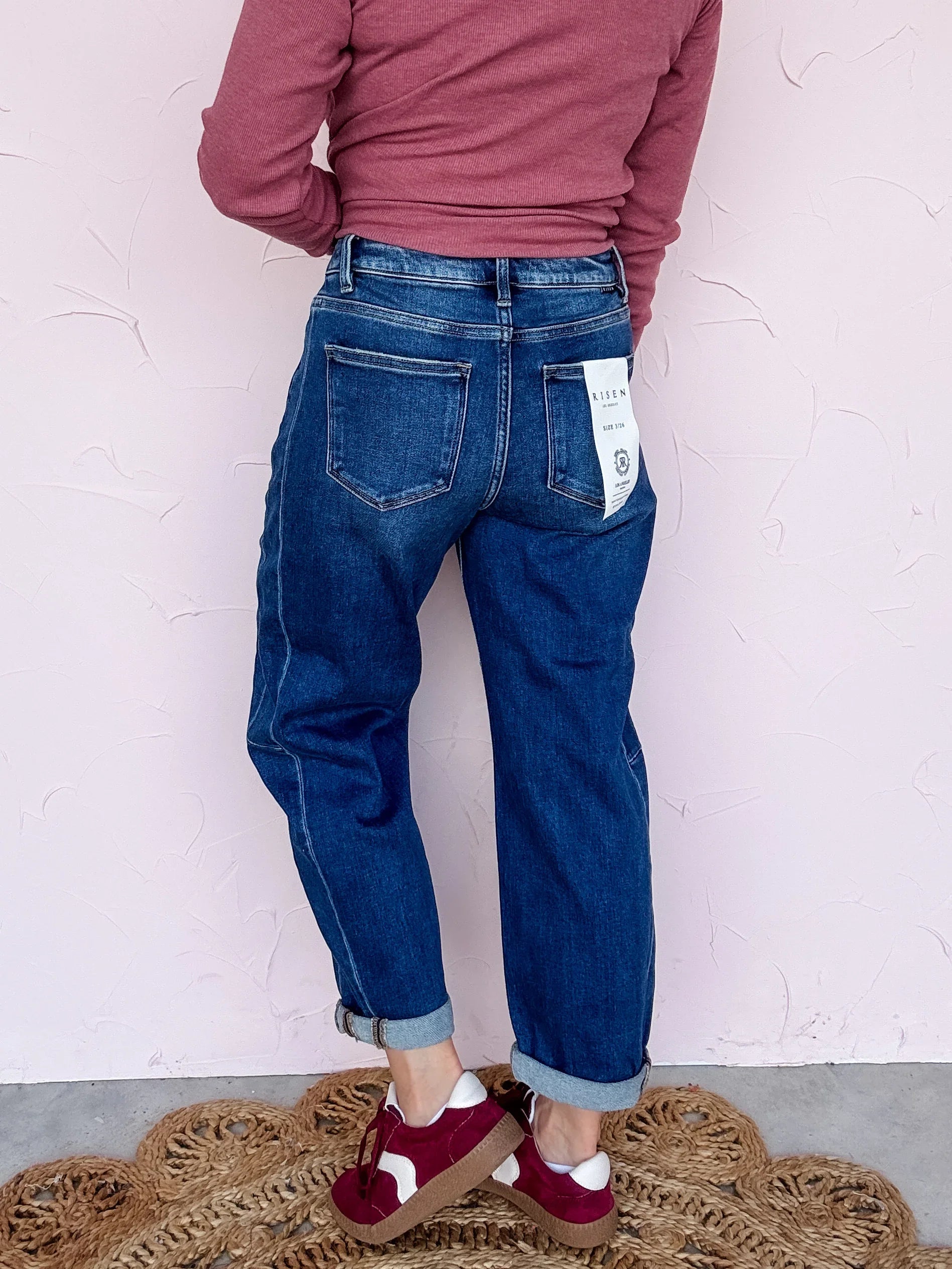 Avenue High Rise Barrel Jeans