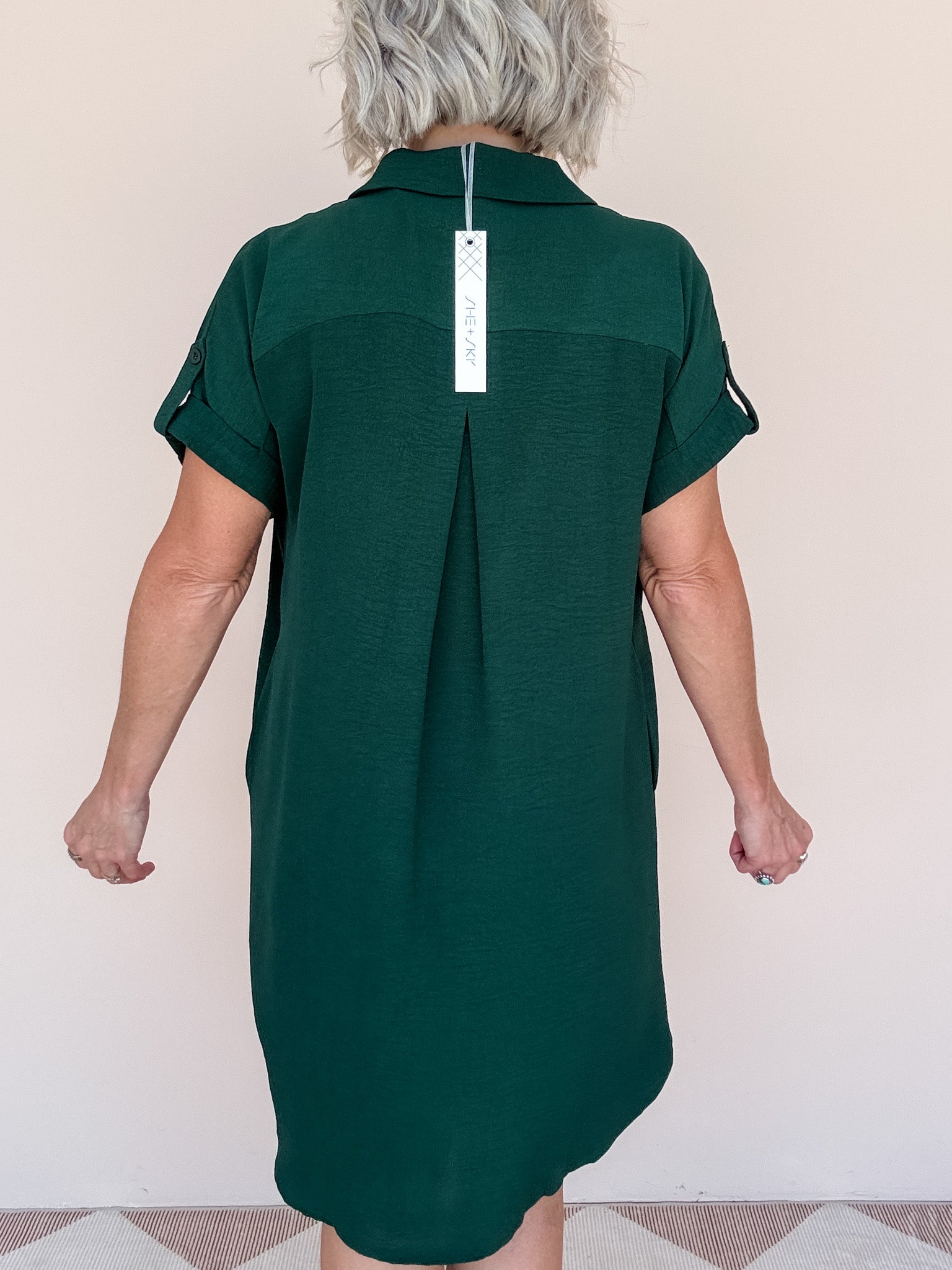Marketplace Shirt Dress | Hunter Green