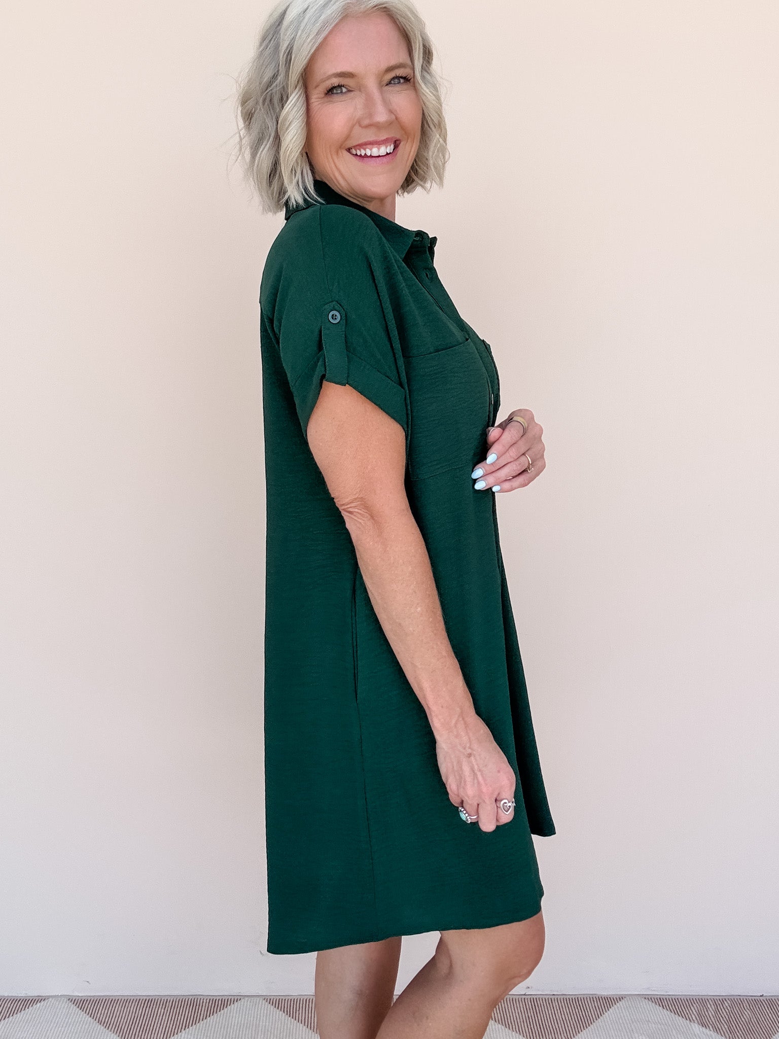 Marketplace Shirt Dress | Hunter Green