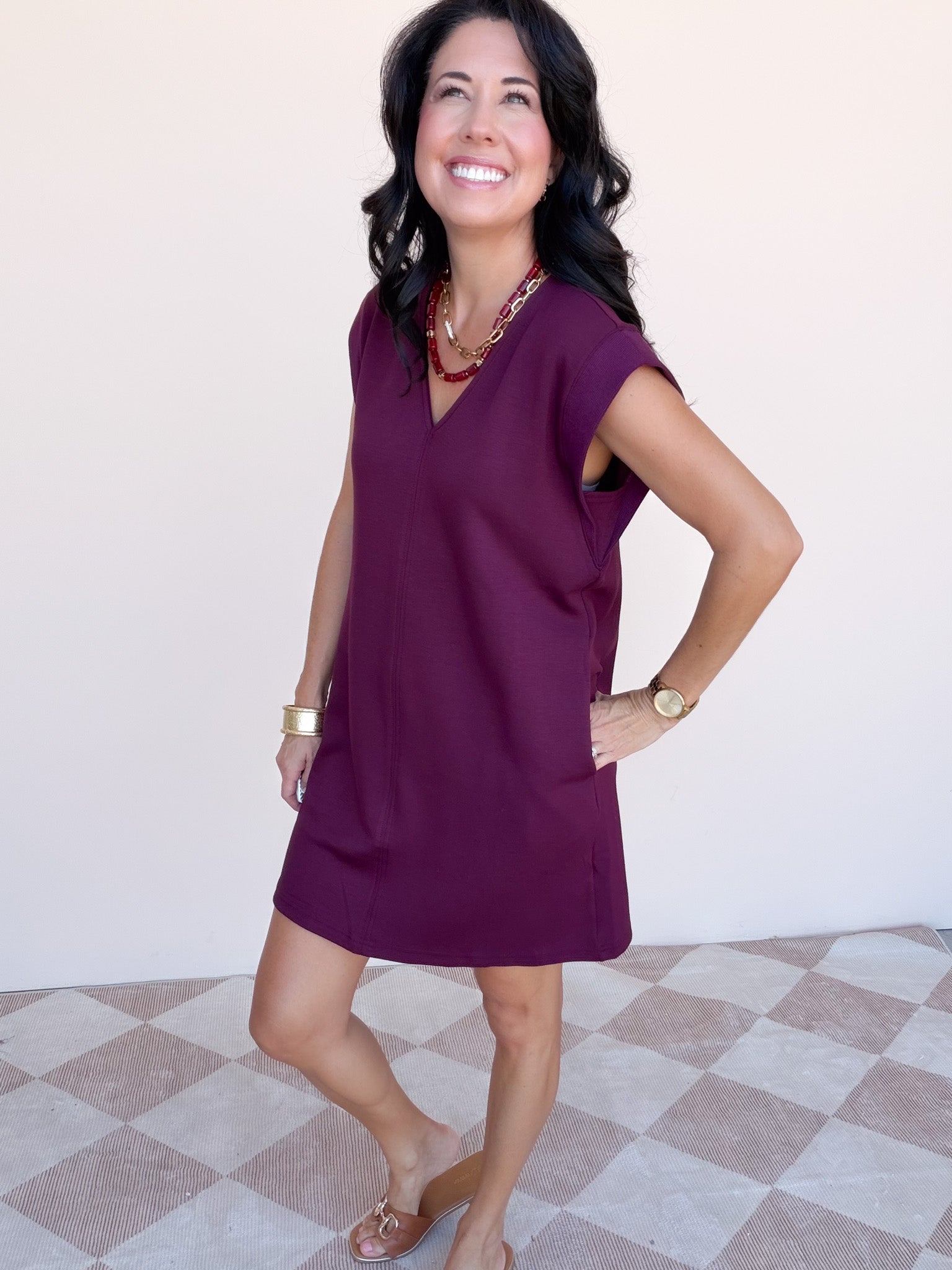 Anabelle Dress | Burgundy