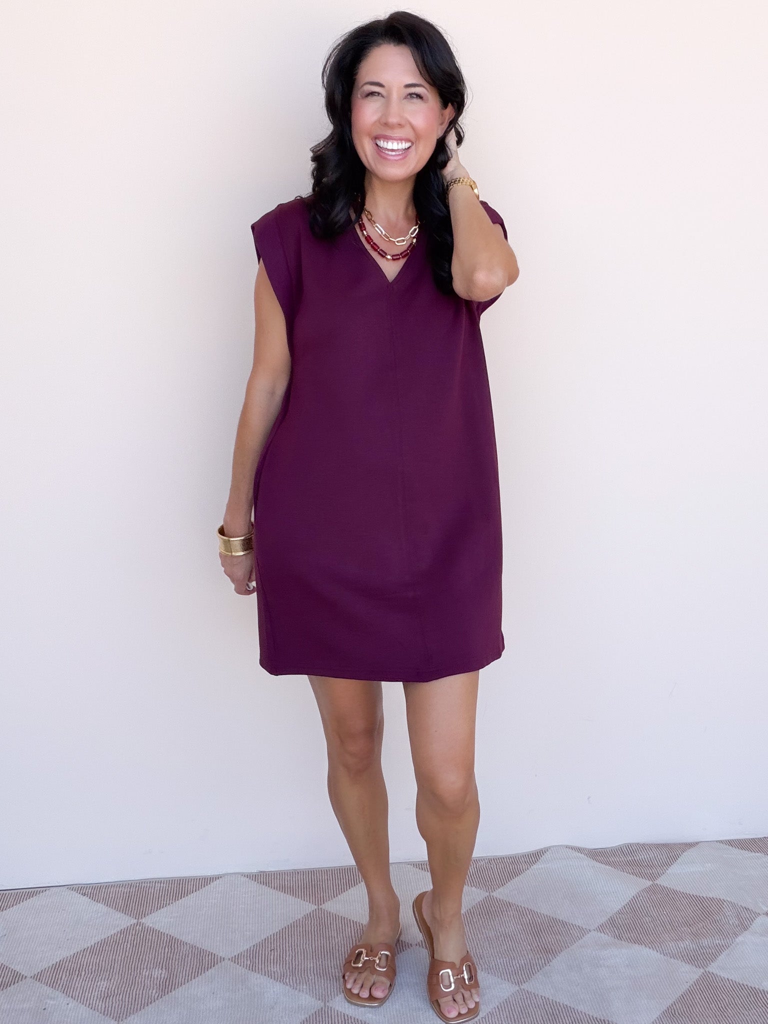Anabelle Dress | Burgundy