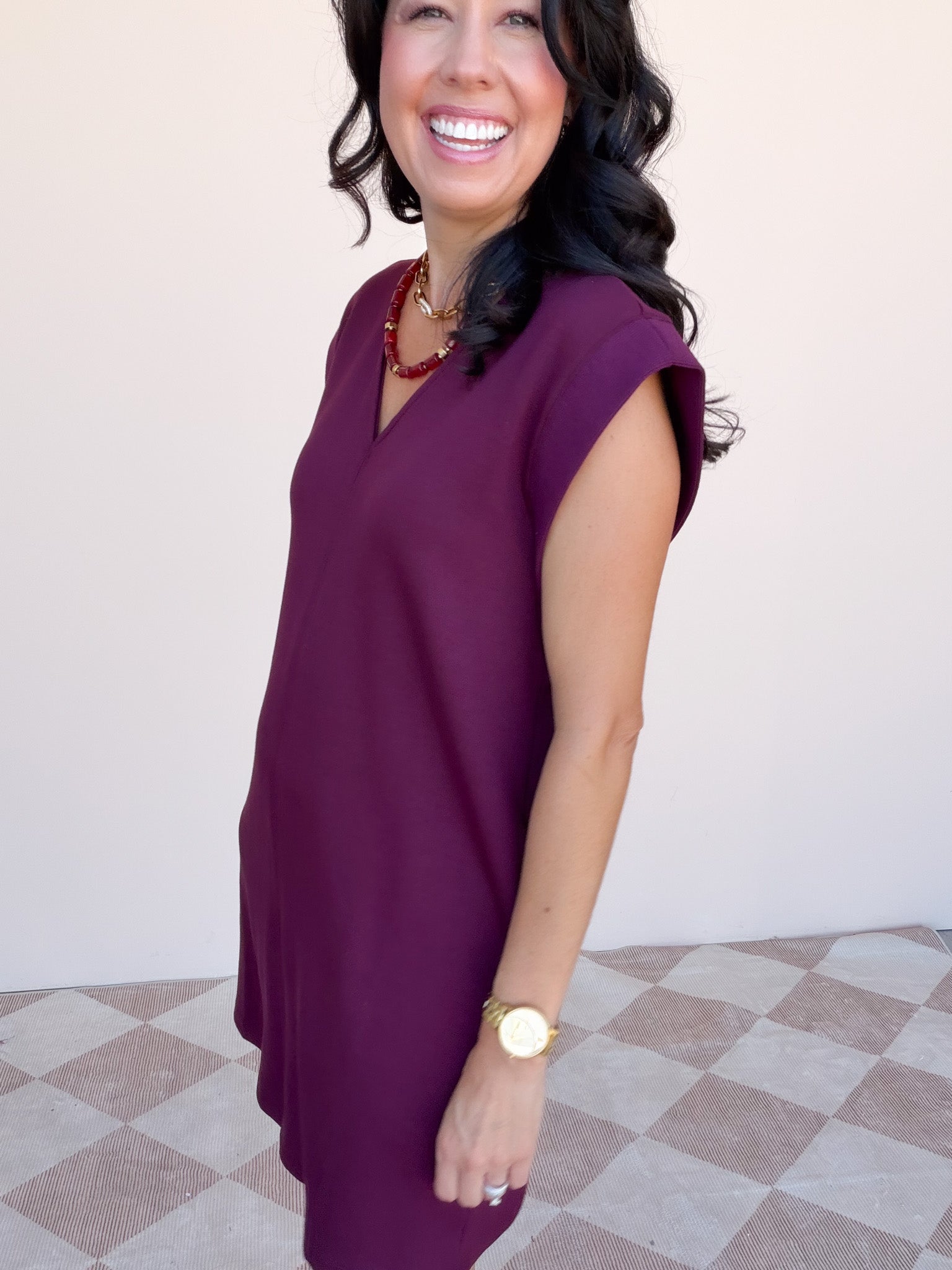 Anabelle Dress | Burgundy