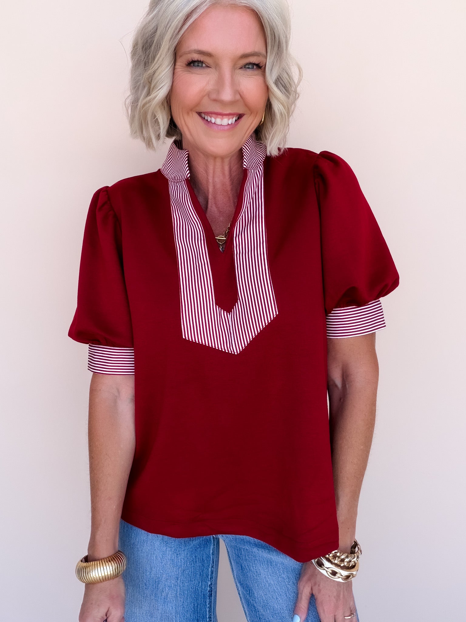 Hyde Park Stripe Top