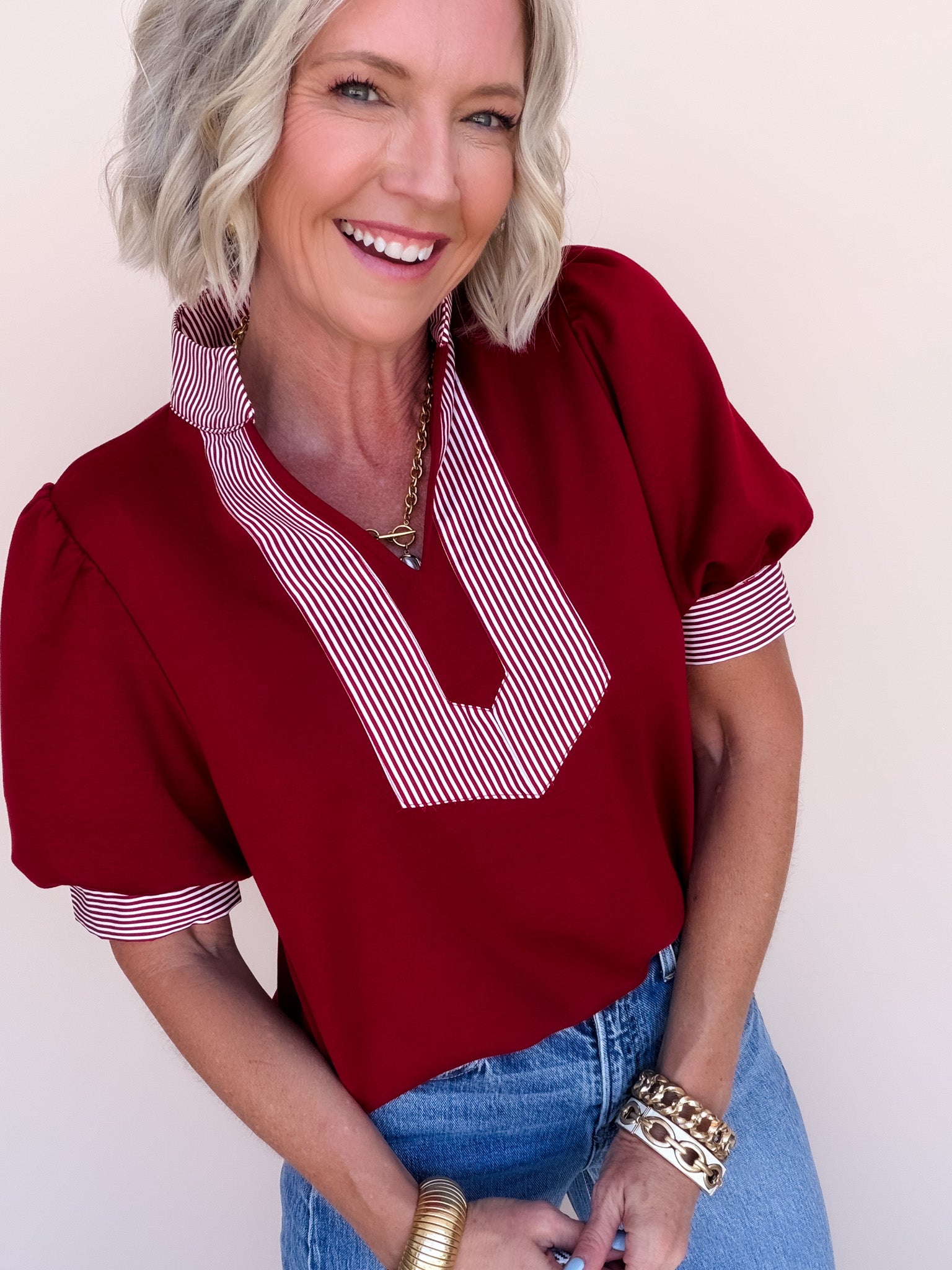 Hyde Park Stripe Top