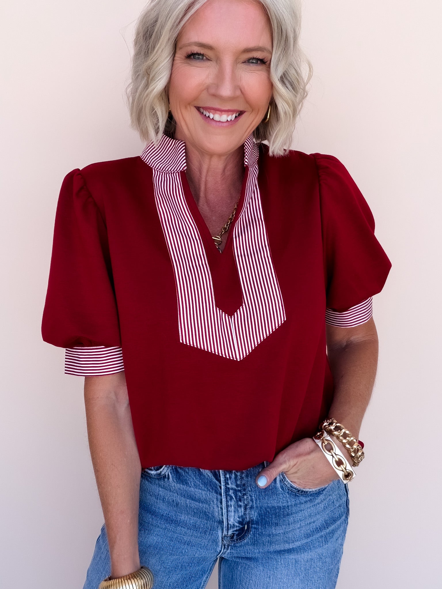 Hyde Park Stripe Top