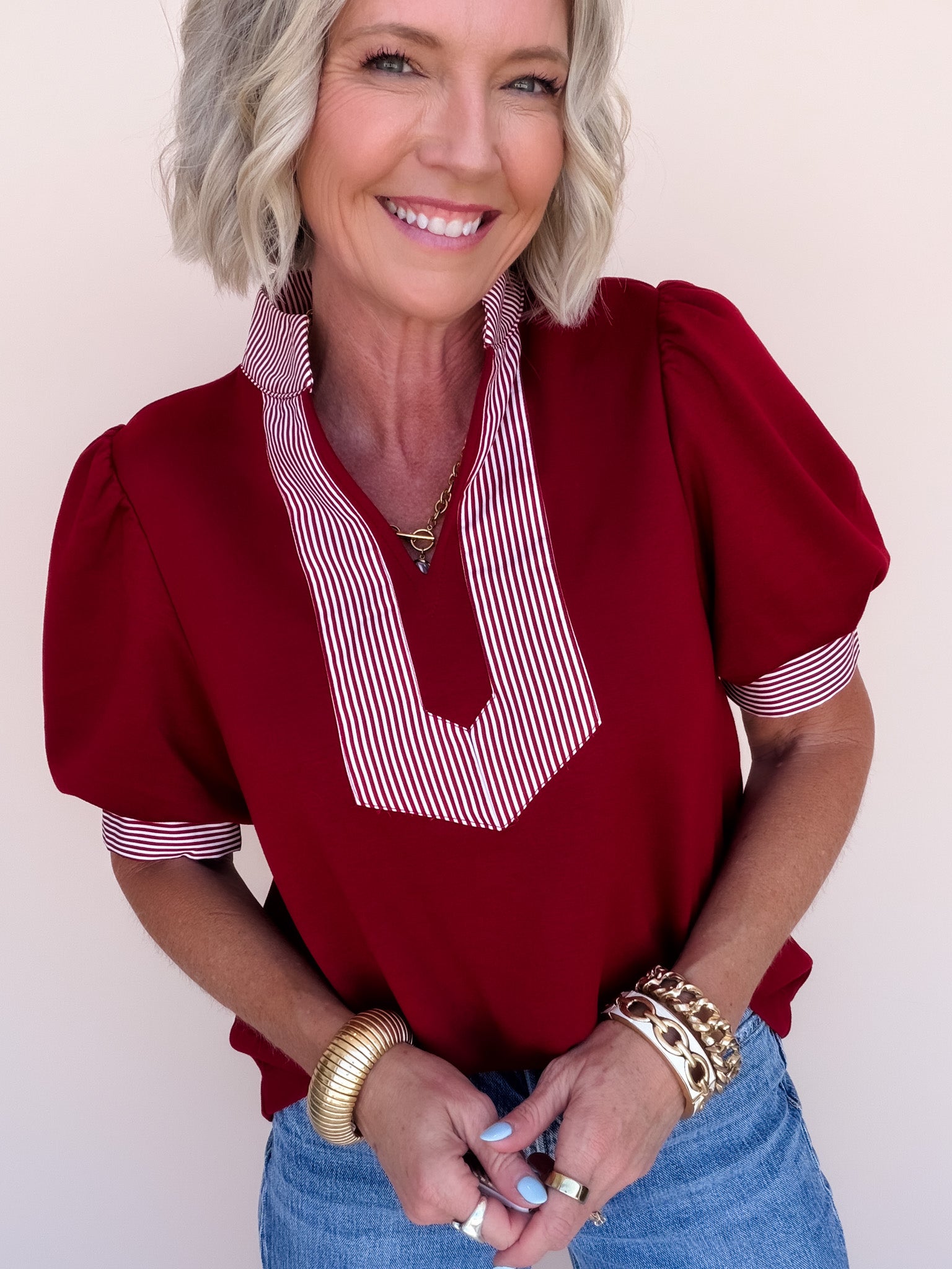 Hyde Park Stripe Top