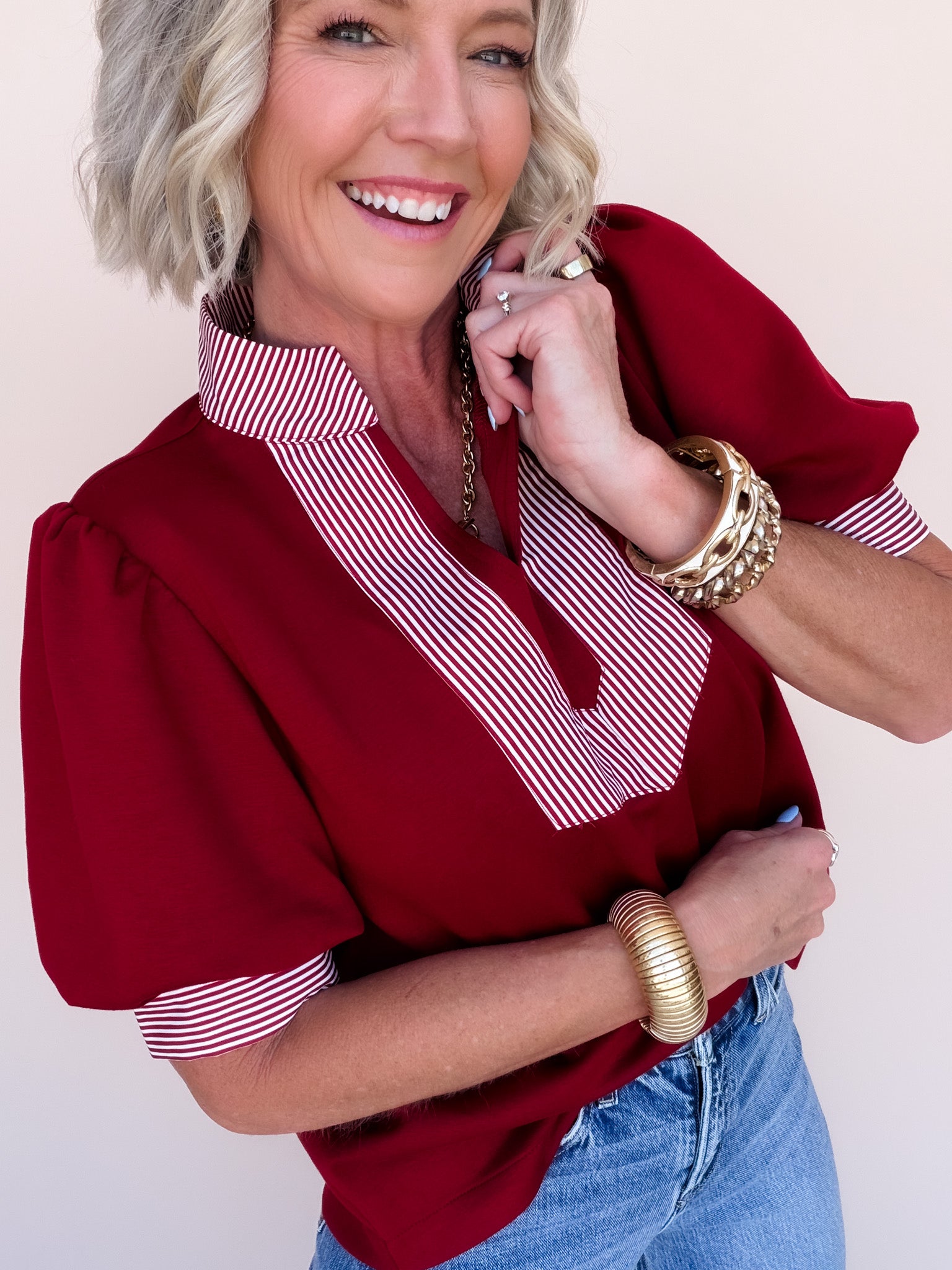 Hyde Park Stripe Top