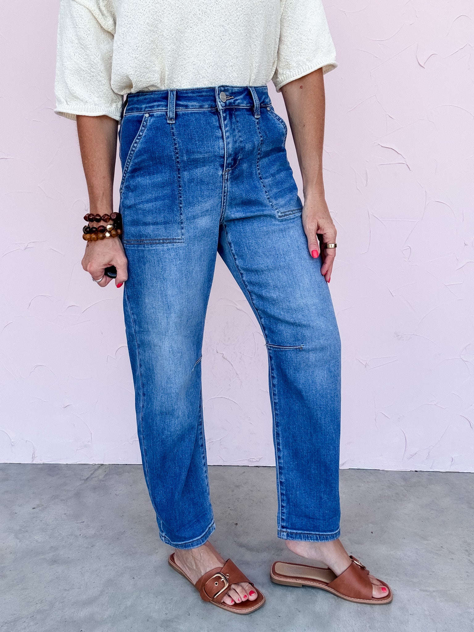 Roll With It Barrel Jeans