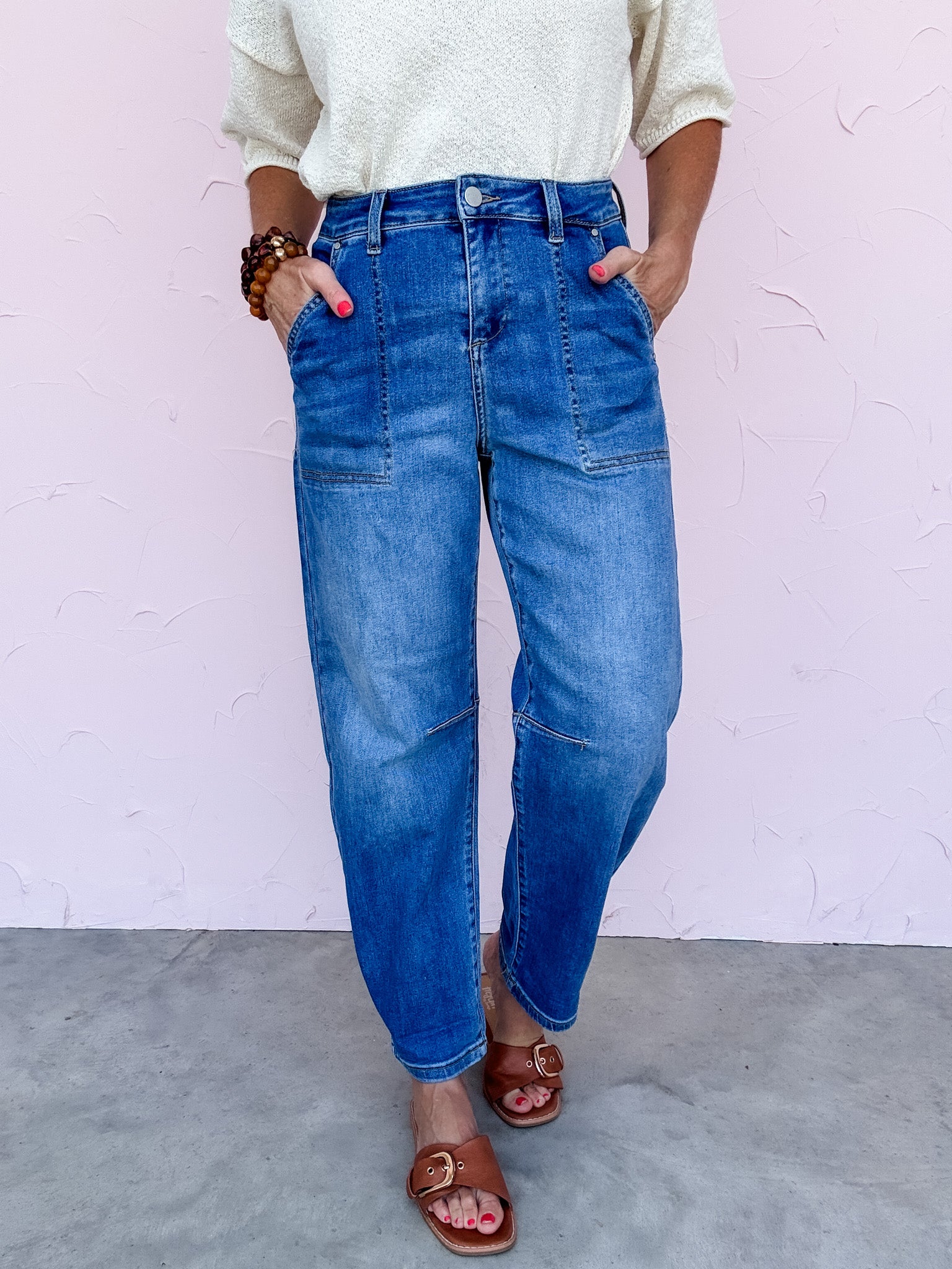 Roll With It Barrel Jeans