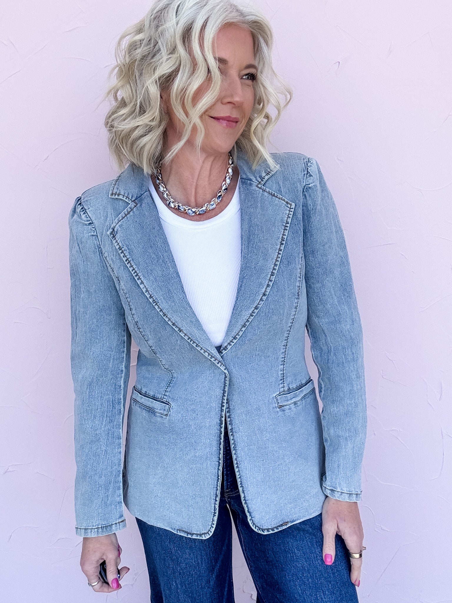 Monroe Denim Blazer