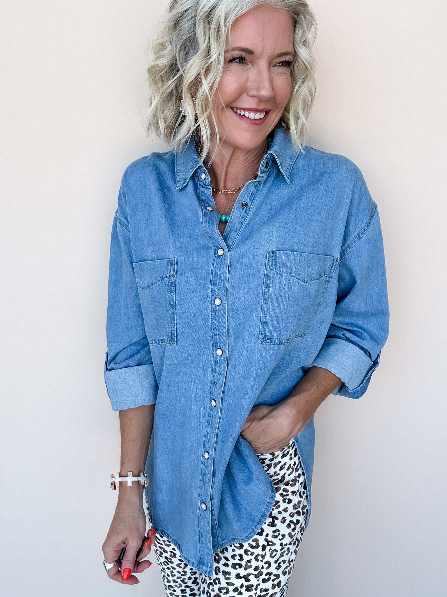 Snap Into Denim Shirt