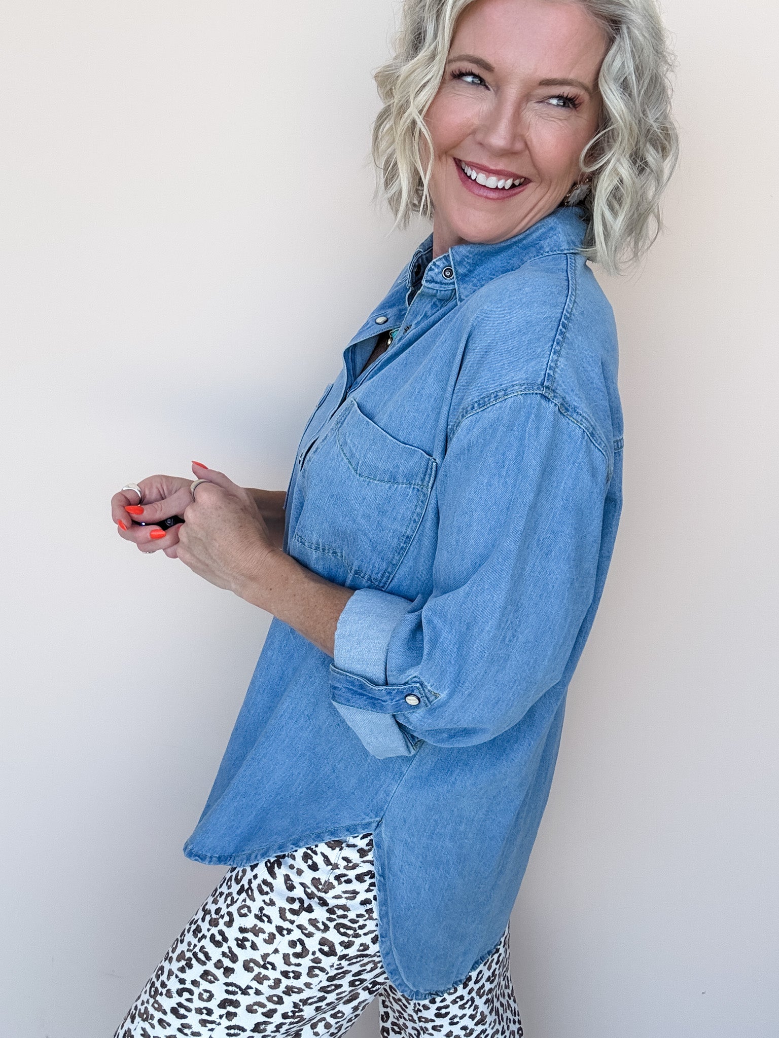 Snap Into Denim Shirt